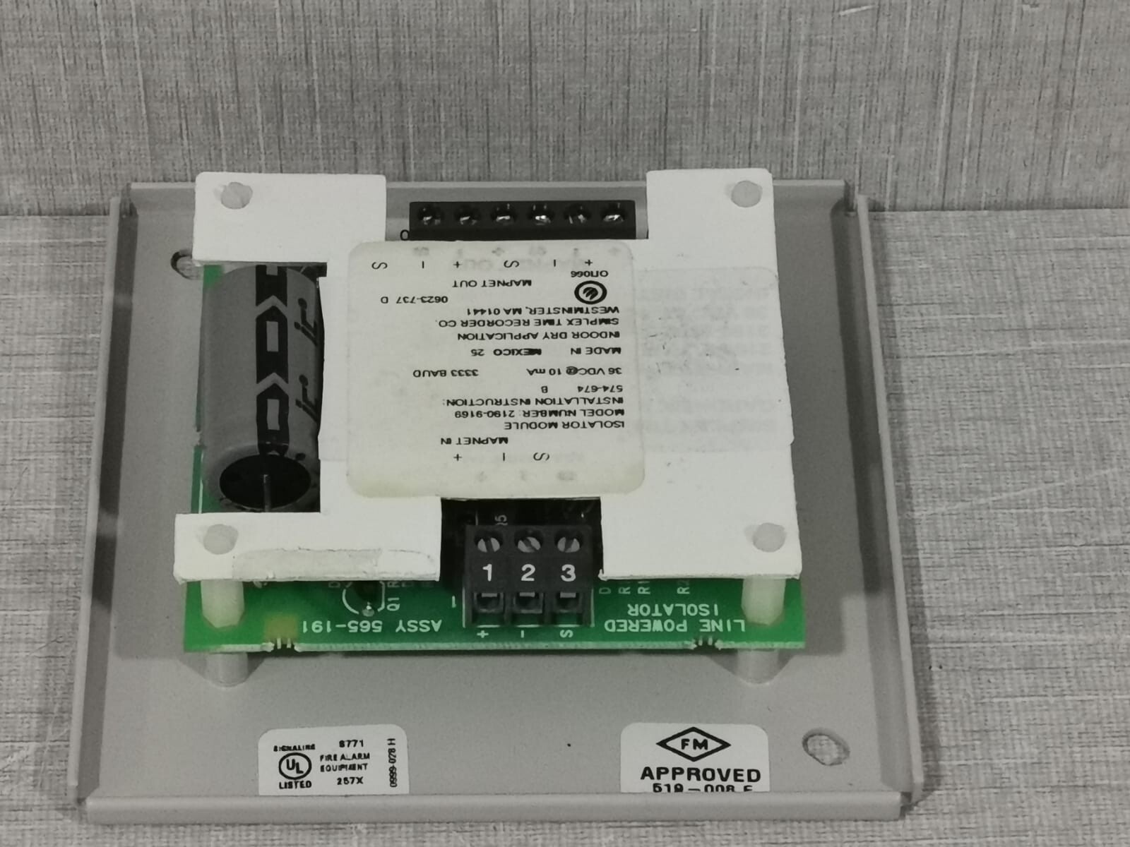 Simplex 2190-9169 SIMPLEX 2190-9169 ISOLATOR MODULE 4