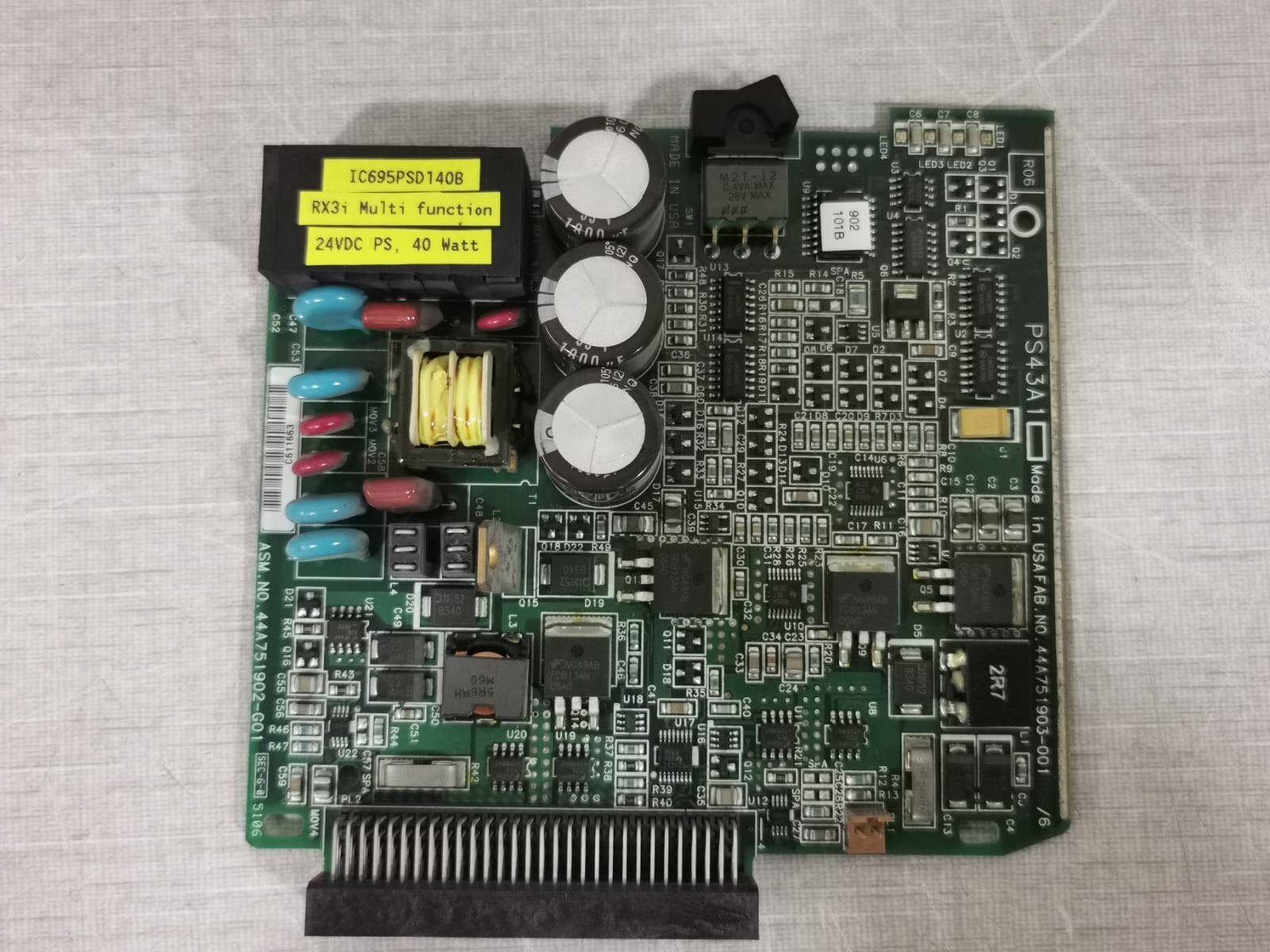 GE Fanuc IC695PSD140B RX3i GE Fanuc IC695PSD140B RX3i Multi Function 24VDC PS, 40 Watt Main PCB Board 6
