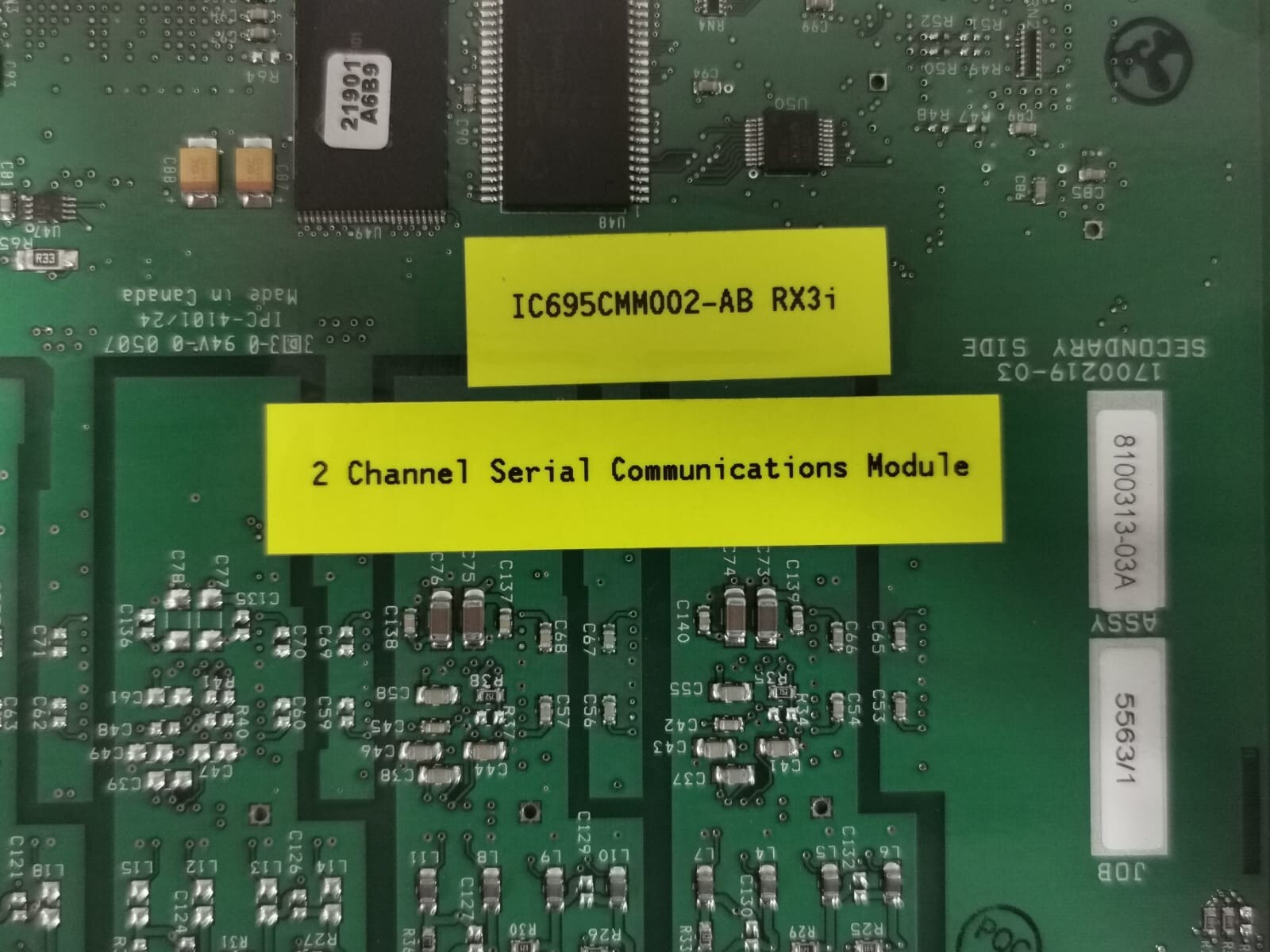 FANUC IC695CMM002-AB RX3i GE Fanuc IC695CMM002-AB RX3i 2 Channel Serial Communications Module Main Board 3