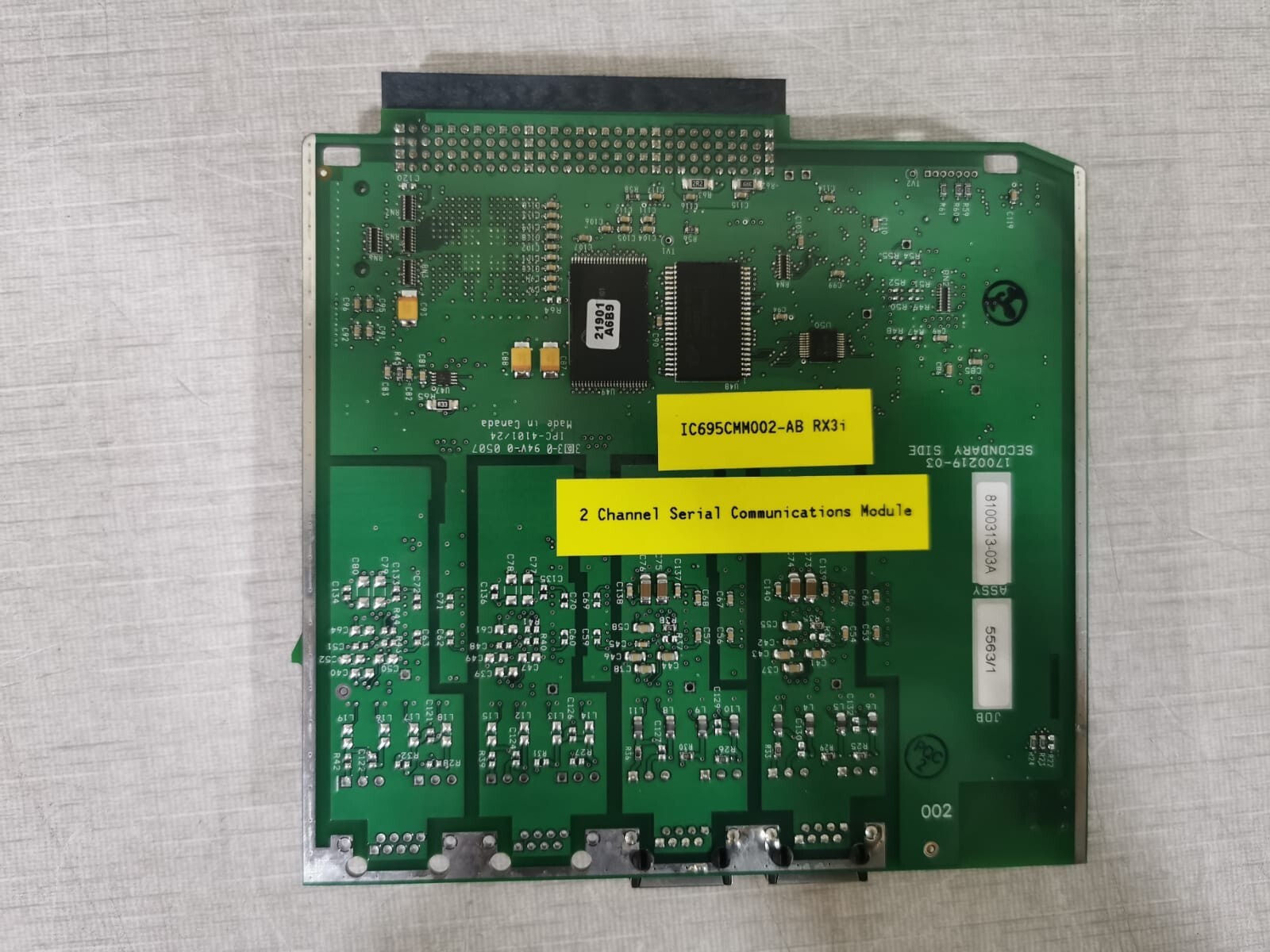 FANUC IC695CMM002-AB RX3i GE Fanuc IC695CMM002-AB RX3i 2 Channel Serial Communications Module Main Board 8