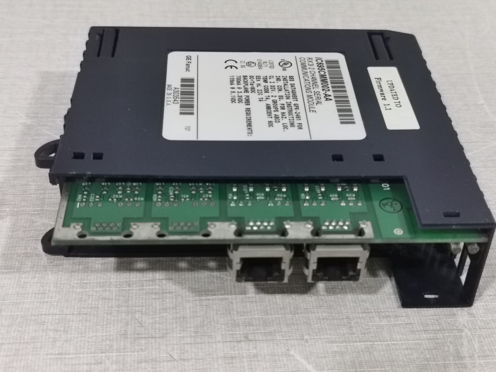 GE Fanuc IC695MM002-AA RX3i GE Fanuc IC695MM002-AA RX3i 2 Channel Serial Communications Module 5
