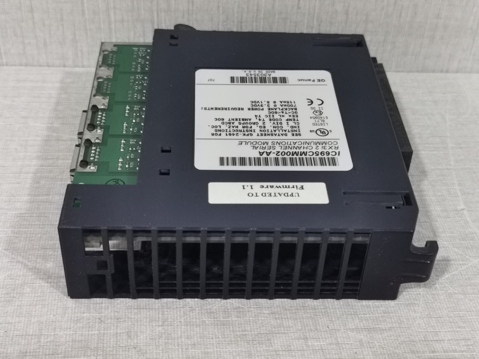 GE Fanuc IC695MM002-AA RX3i GE Fanuc IC695MM002-AA RX3i 2 Channel Serial Communications Module 6