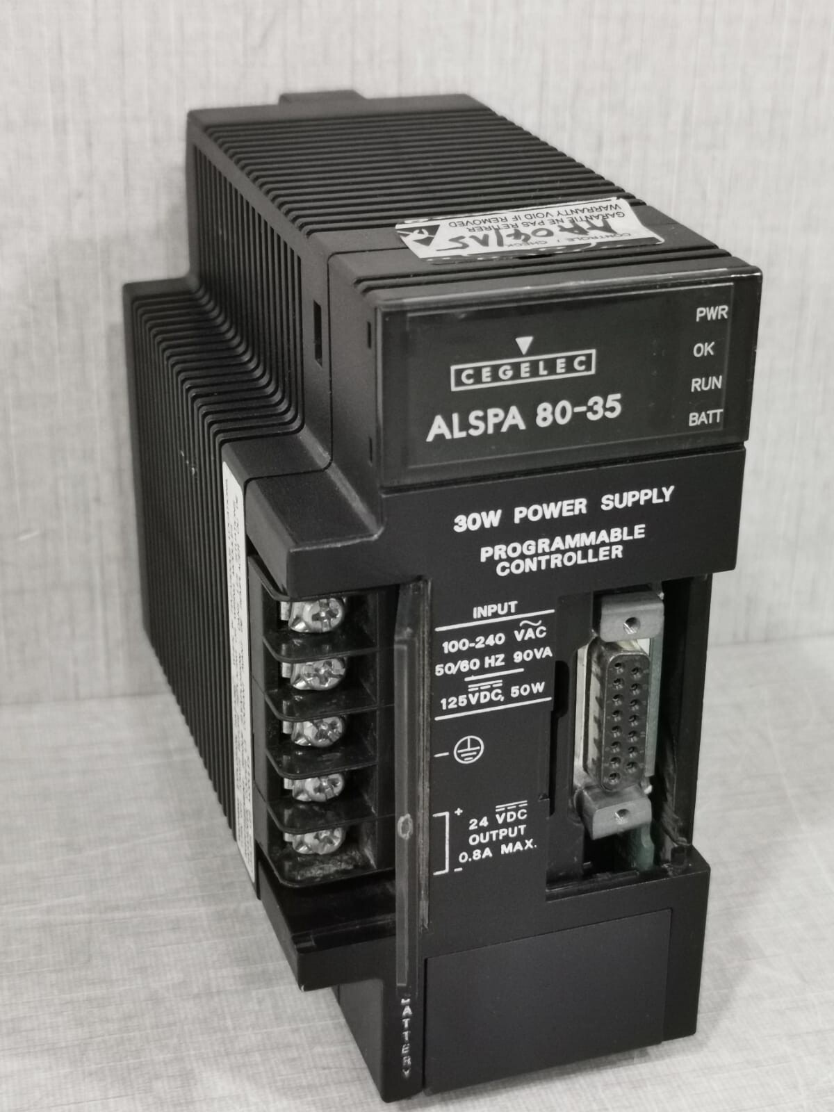 GE IC693PWR324R GE Alstom CEGELEC IC693PWR324R ALSPA 80-35 Power Supply 5