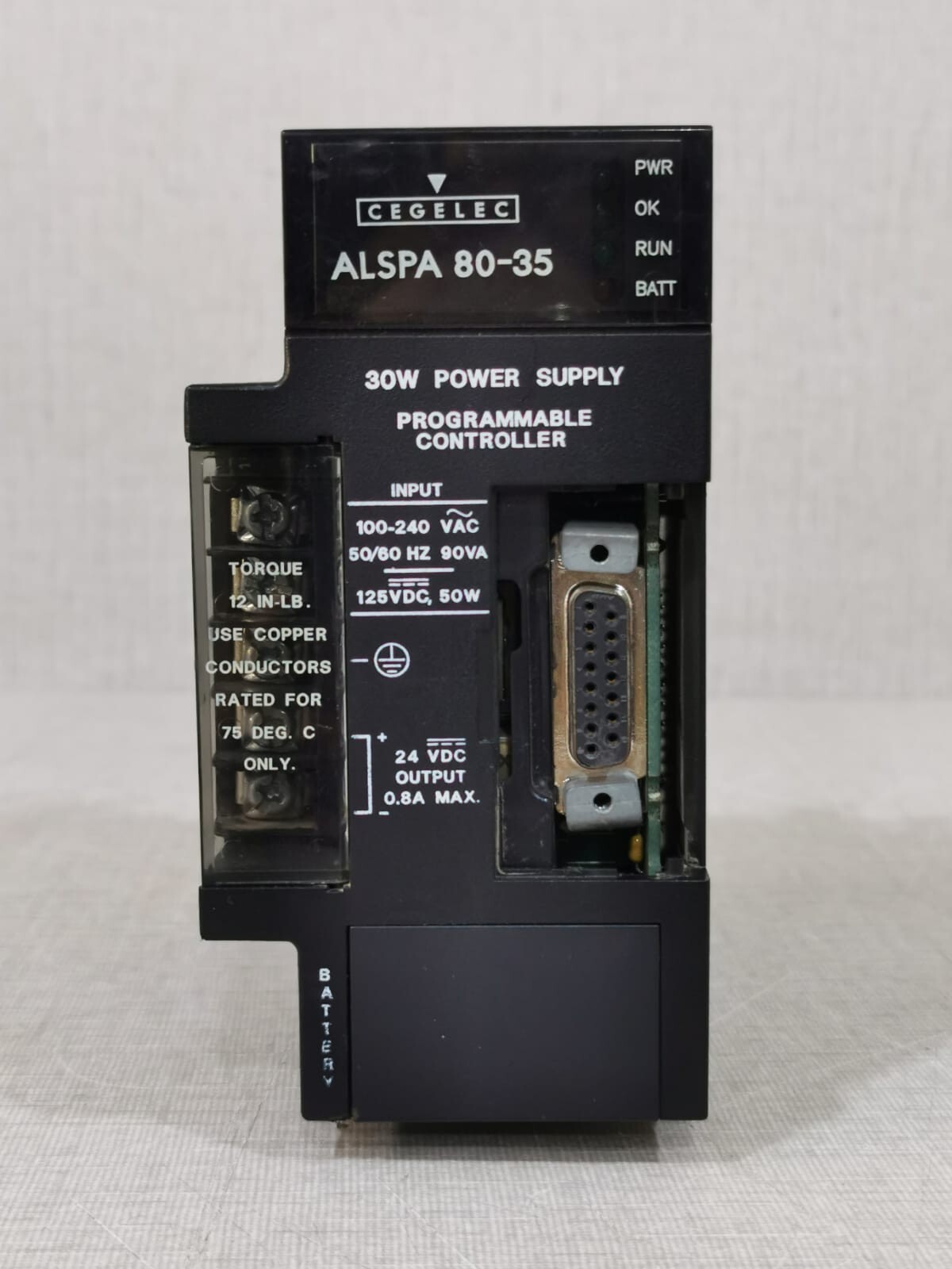 GE Alstom CEGELEC IC693PWR324R ALSPA 80-35 Power Supply