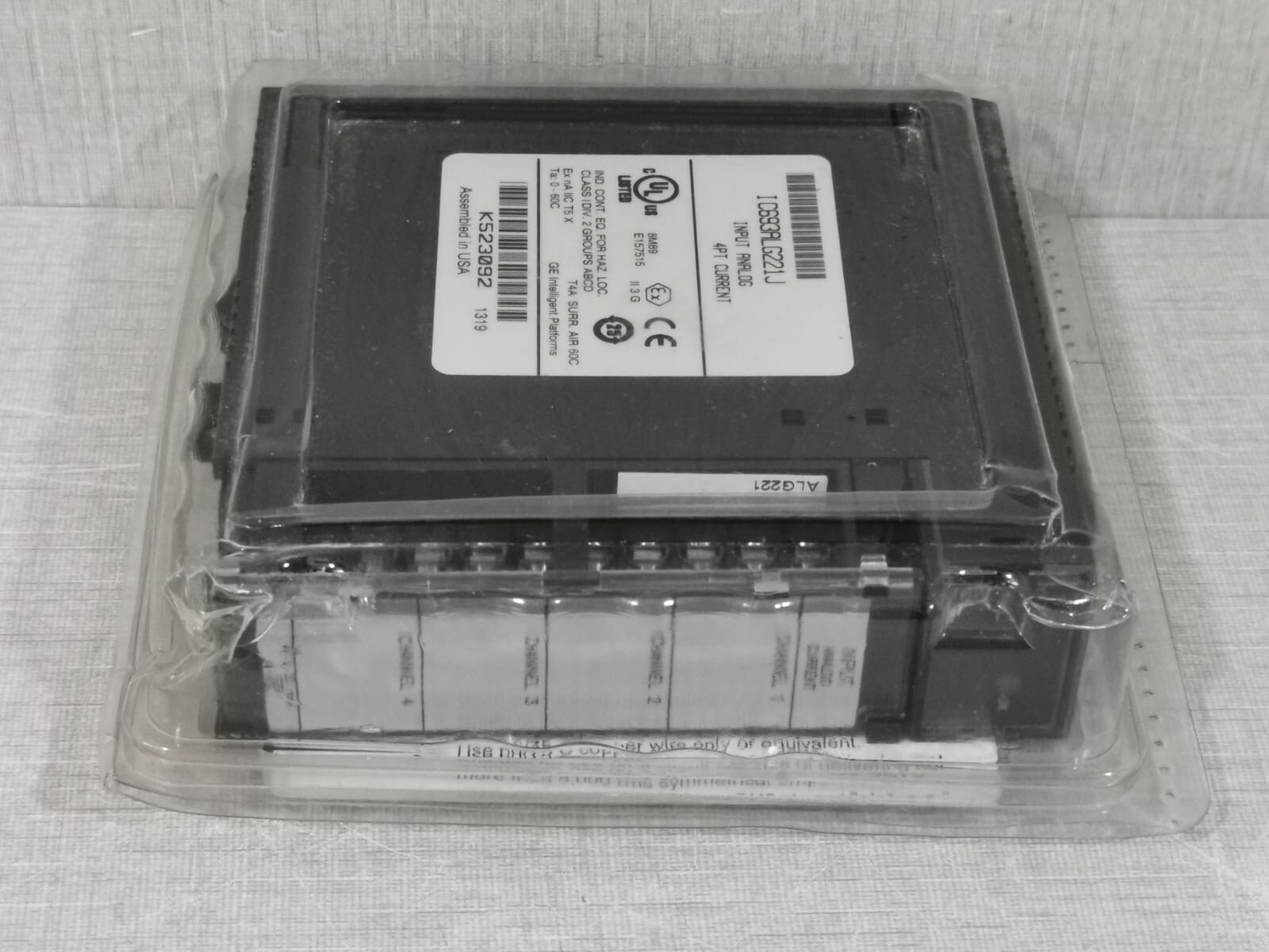 GE IC693ALG221J GE Fanuc IC693ALG221J Input Analog Module 4PT Current - SEALED 6