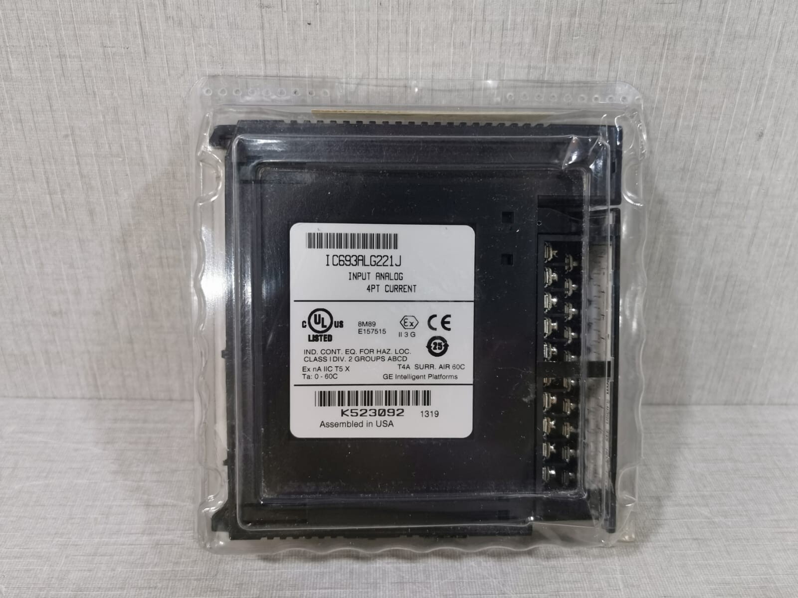 GE Fanuc IC693ALG221J Input Analog Module 4PT Current - SEALED