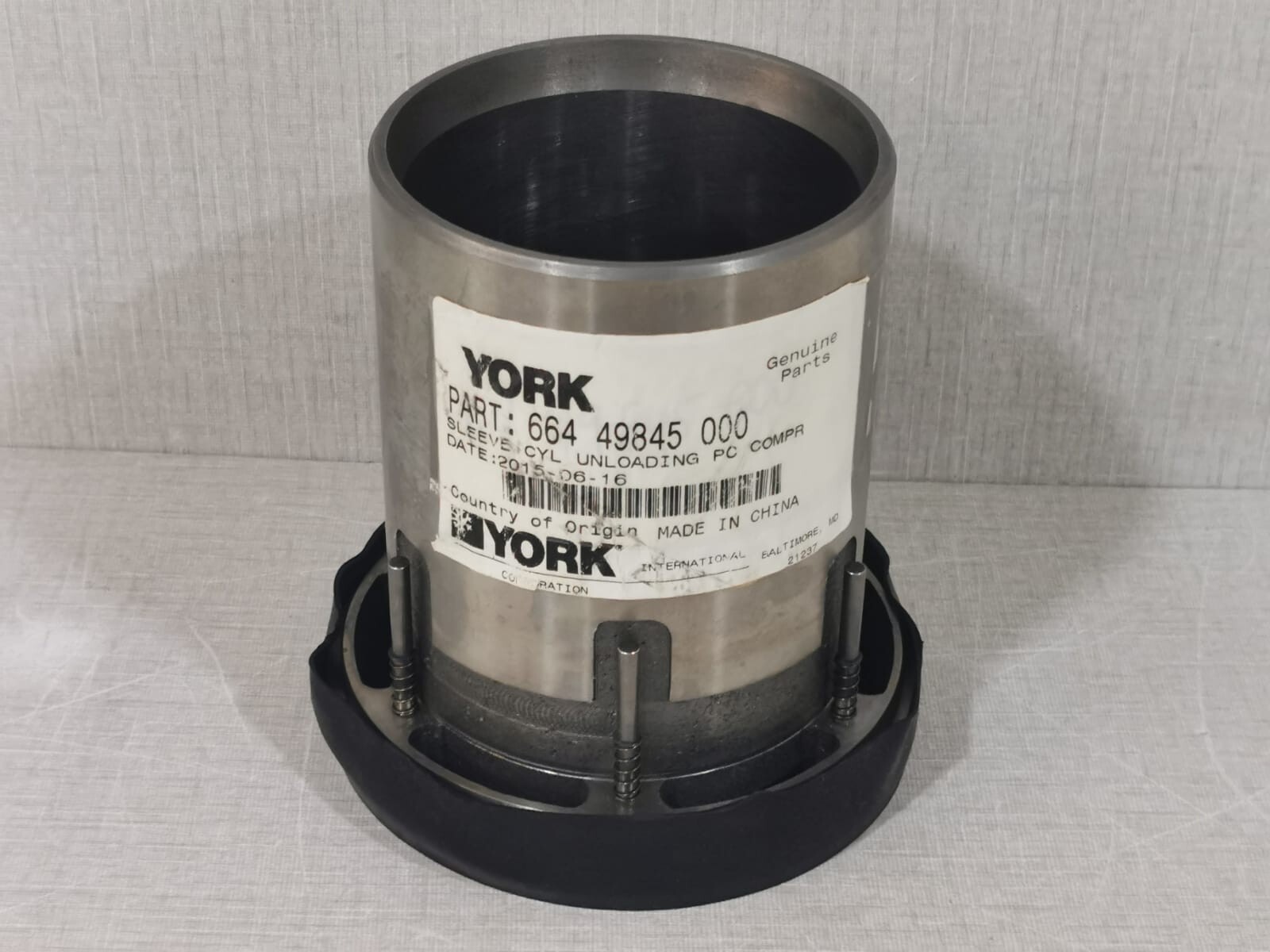 YORK 664-49845-000 SLEEVE CYL UNLOADING PC COMPRESSOR