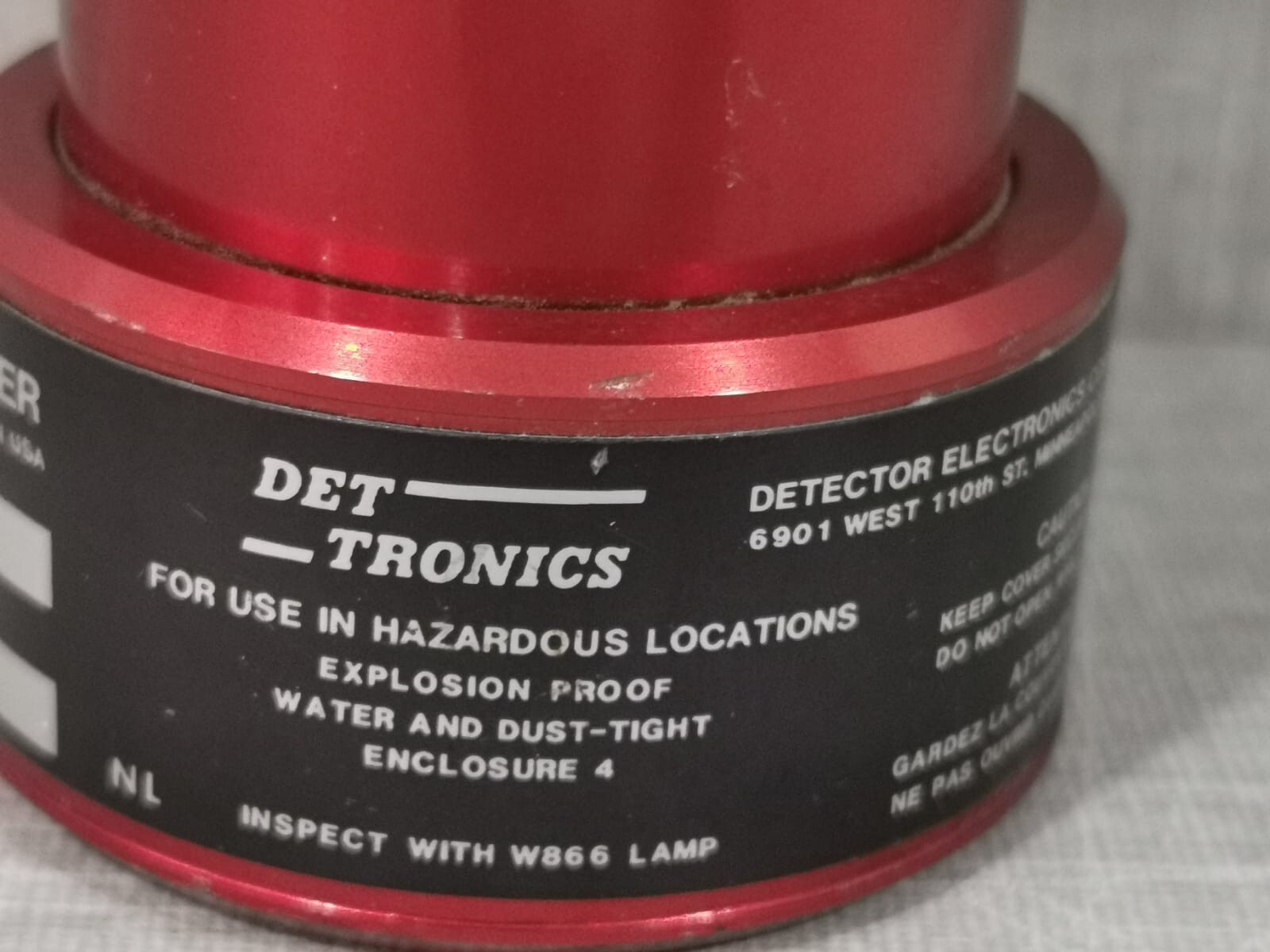 DET-TRONICS U7602B6091 DET-TRONICS U7602B6091 24VDC UV FIRE DETECTOR/CONTROLLER 2
