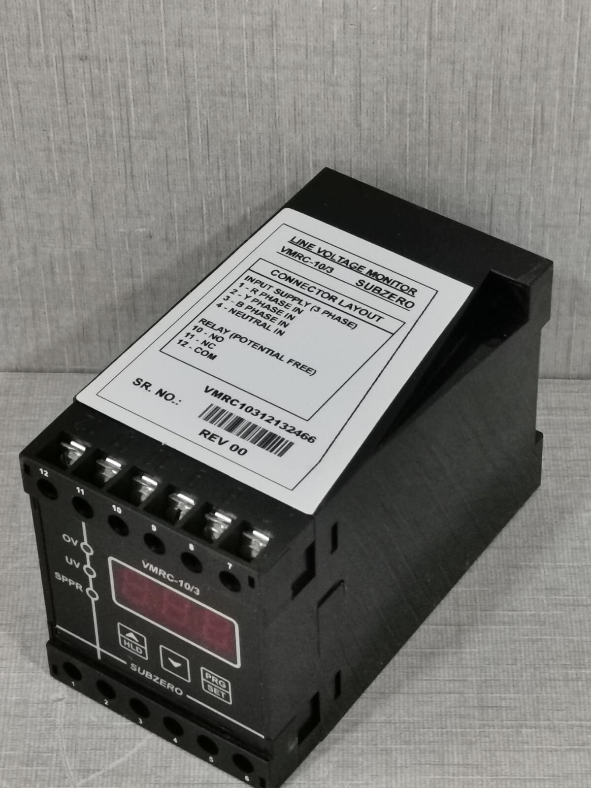 SUB-ZERO VMRC-10/3 SUB-ZERO VMRC-10/3 THREE PHASE LINE VOLTAGE MONITOR (LVM) 8