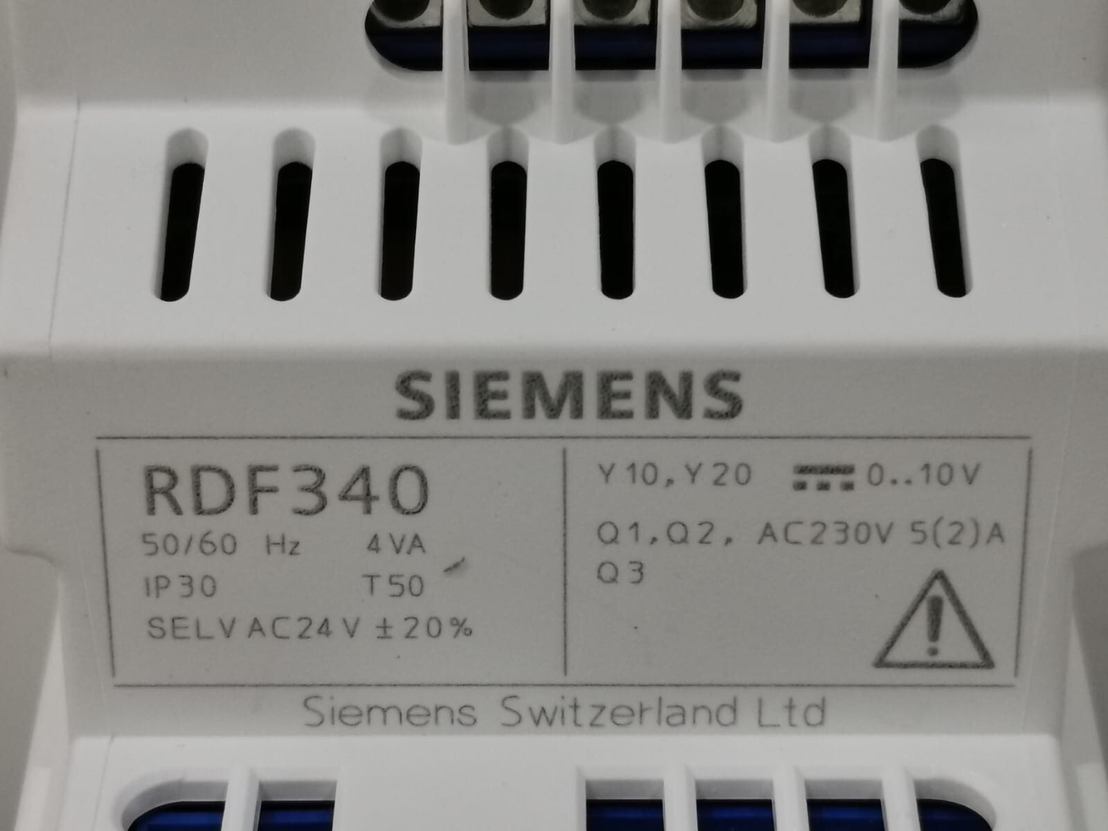 Siemens RDF340 SIEMENS RDF340 ROOM TEMPERATURE CONTROLLER 5