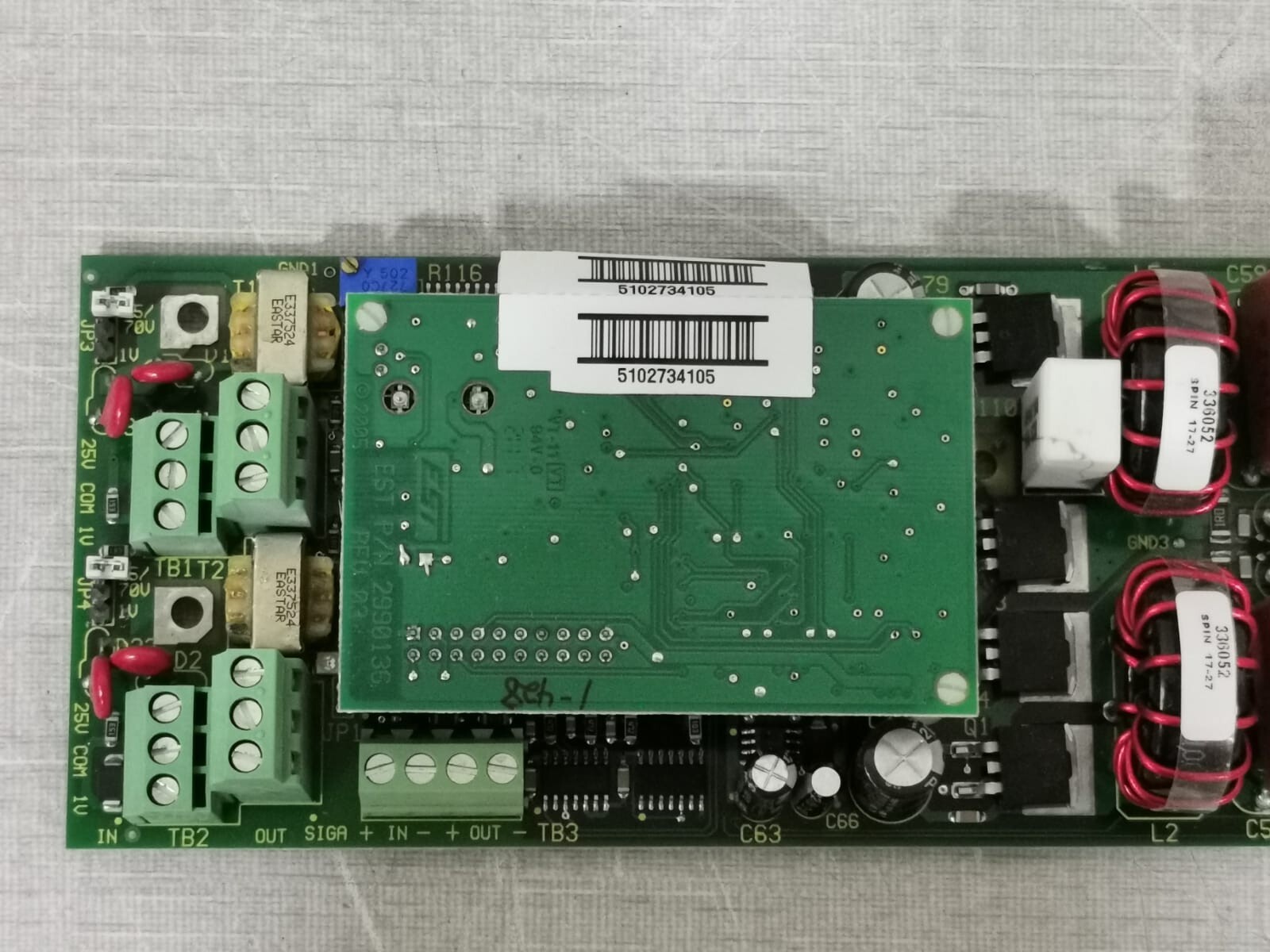 Edwards SIGA-AA50 Edwards SIGA-AA50 Fire Alarm Audio Amplifier PCB Board 3
