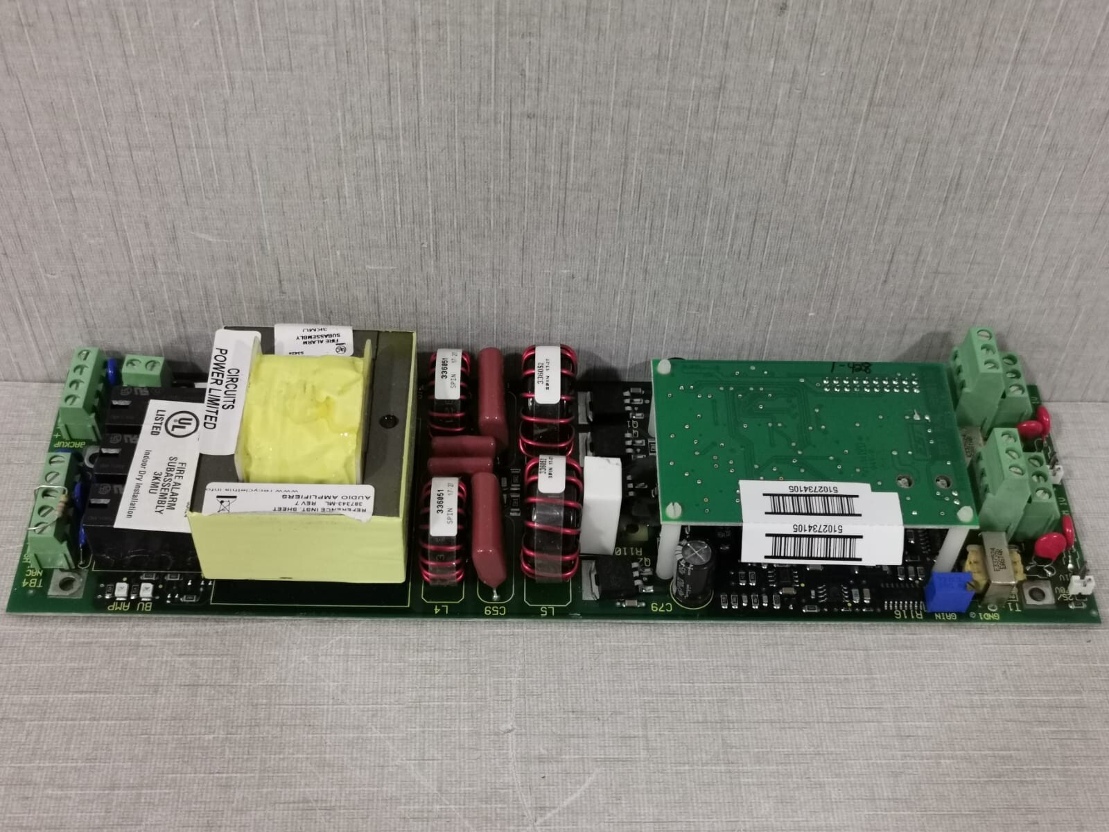 Edwards SIGA-AA50 Edwards SIGA-AA50 Fire Alarm Audio Amplifier PCB Board 7
