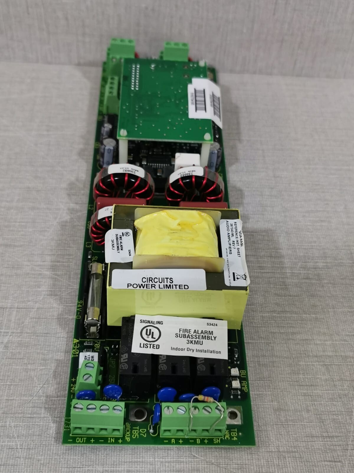 Edwards SIGA-AA50 Edwards SIGA-AA50 Fire Alarm Audio Amplifier PCB Board 8
