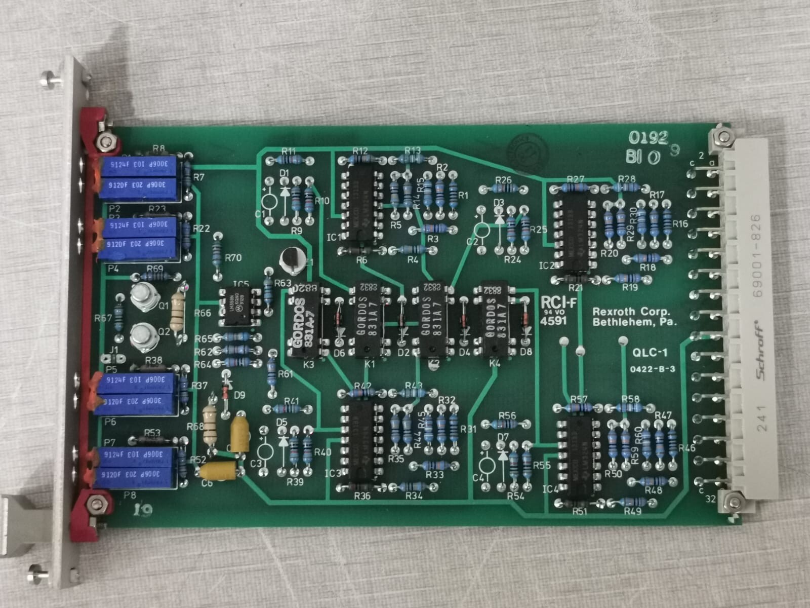 Rexroth QLC-1/ QLC-1-S-1X Rexroth QLC-1/ QLC-1-S-1X Quad Loop Converter PCB Card 6