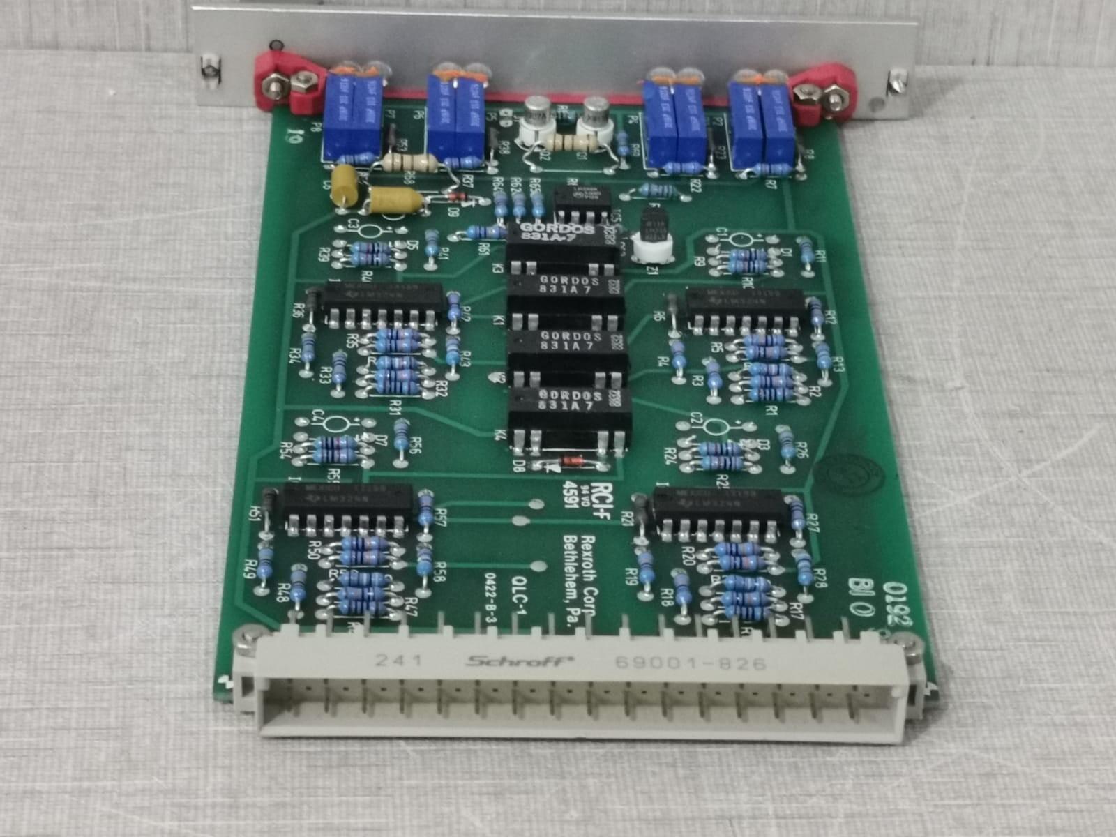 Rexroth QLC-1/ QLC-1-S-1X Rexroth QLC-1/ QLC-1-S-1X Quad Loop Converter PCB Card 8