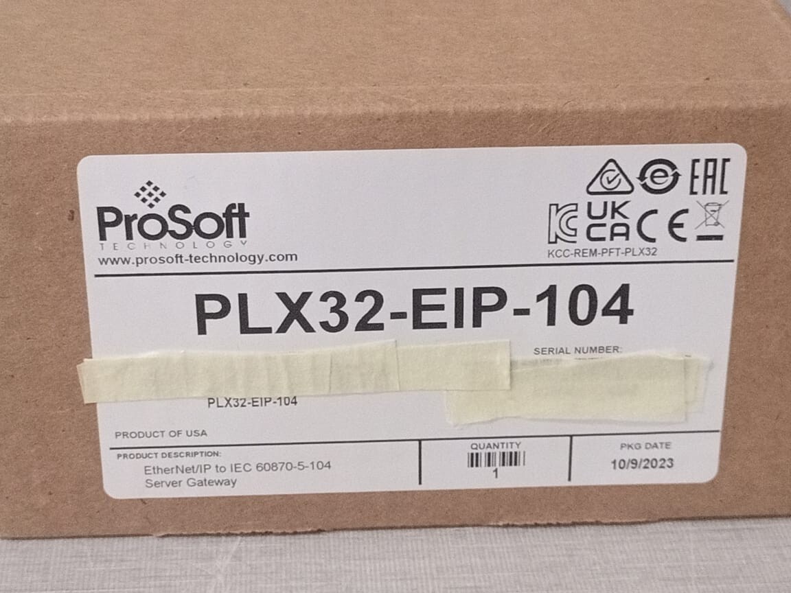 ProSoft Technology PLX32-EIP-104 PROSOFT Technology PLX32-EIP-104 EtherNet/IP to IEC 60870-5-104 Server Gateaway 3