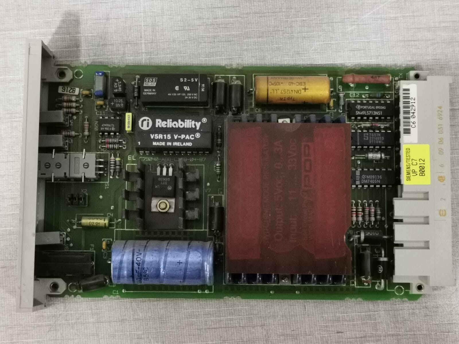 Siemens 6DS1211-8AA Siemens 6DS1211-8AA Teleperm M Power Supply PCB Card 5