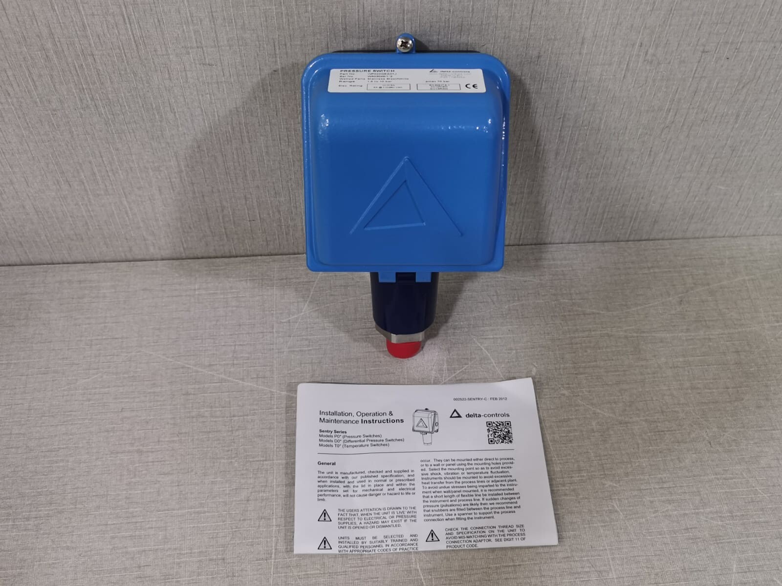 Delta-Controls WP022GEA01J Differential Pressure Switch PMAX 70 Bar
