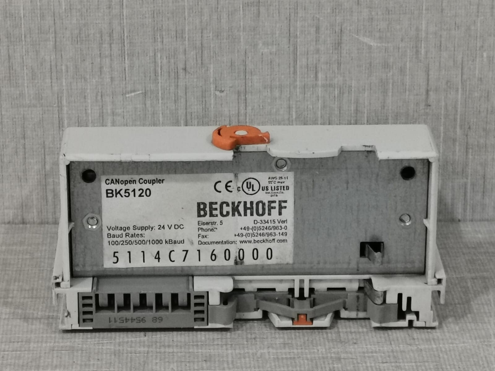 Beckhoff BK5120 BECKHOFF BK5120 CANopen COUPLER 8
