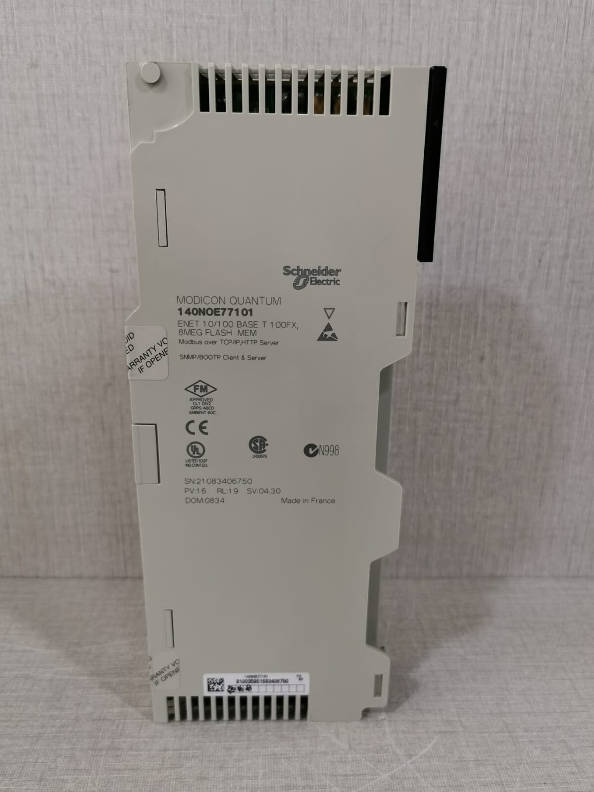 Schneider Electric 140NOE77101 Schneider Electric 140NOE77101 Modicon Quantum Ethernet 10/100 Module 3