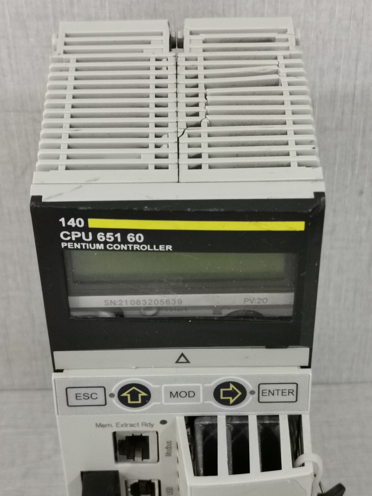 Schneider Electric 140CPU65160 Schneider Electric 140CPU65160 SV: 2.6 Modicon Quantum 3