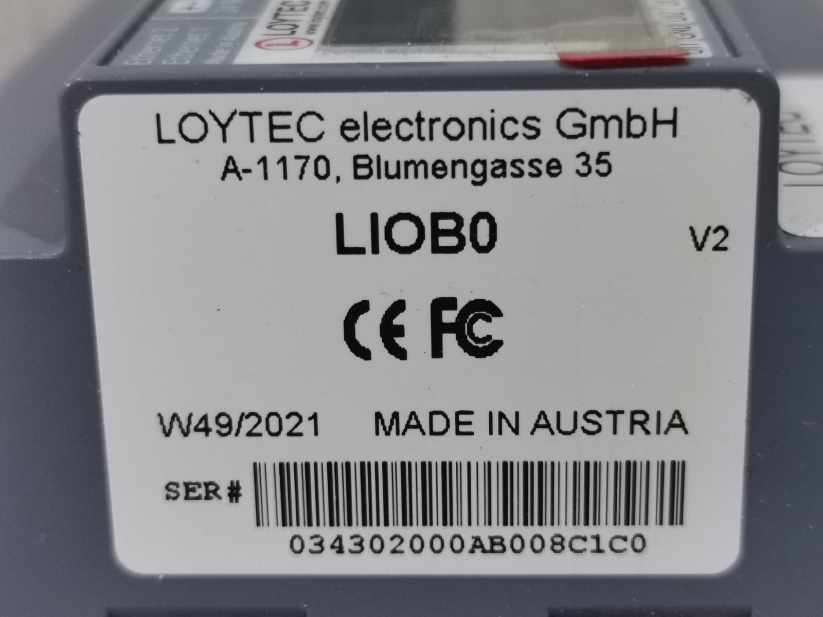 LOYTEC LIOB-580 LOYTEC LIOB-580 L-IOB I/O CONTROLLER 3