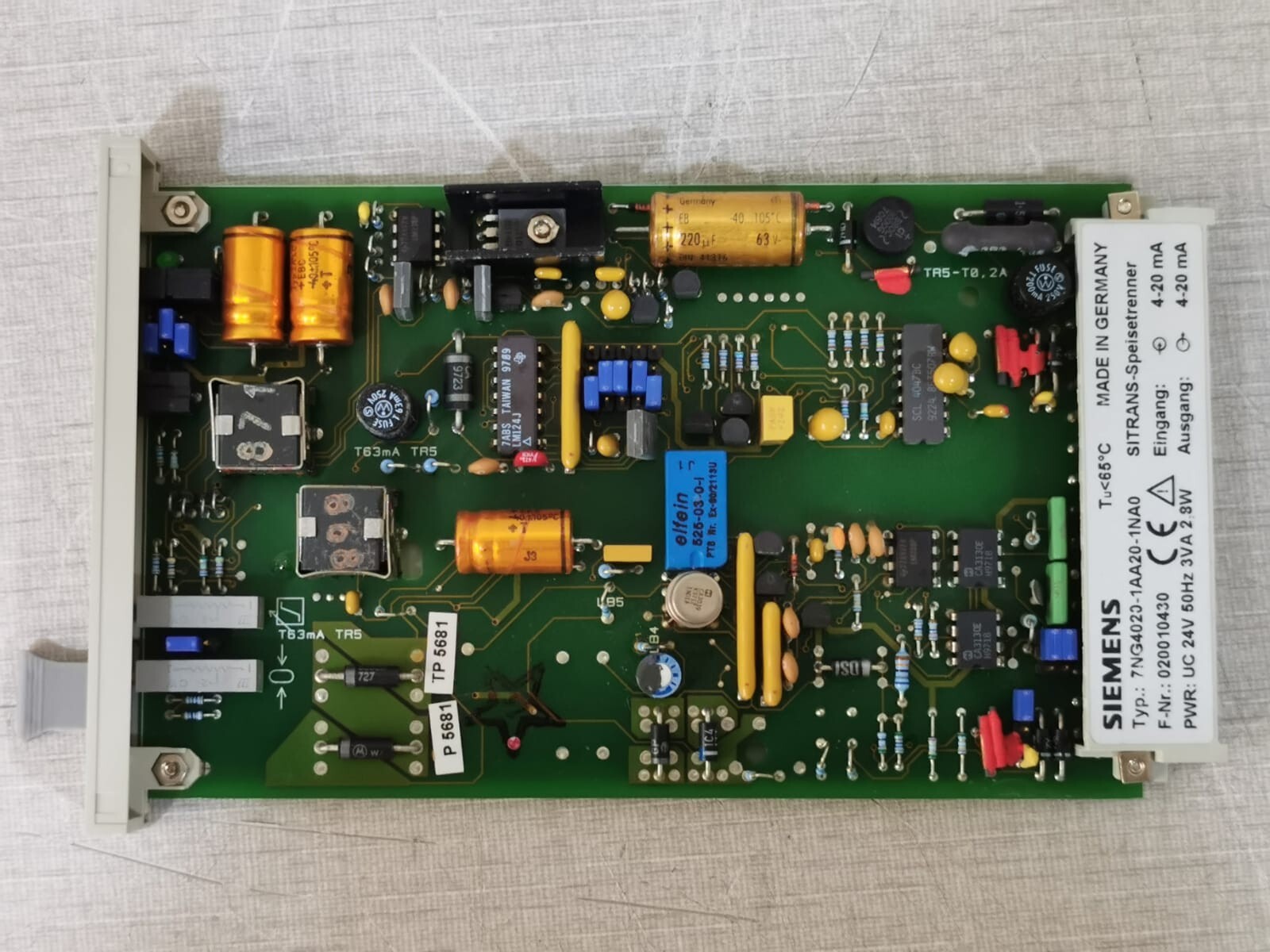 Siemens 7NG4020-1AA20-1NA0 Siemens 7NG4020 (MUS)/7NG4020-1AA20-1NA0 SITRANS PCB Card 4