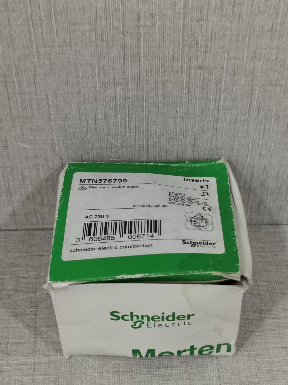 Schneider MTN576799 Schneider Electric MTN576799 ELECTRONIC SWITCH INSERT 8
