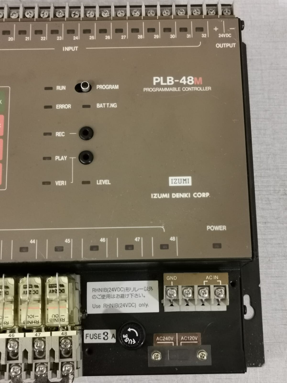 IDEC IZUMI PLB-48M-D1R2 + PLB-M16R2 IDEC IZUMI PLB-48M-D1R2 with PLB-M16R2 Programmable Controller 8