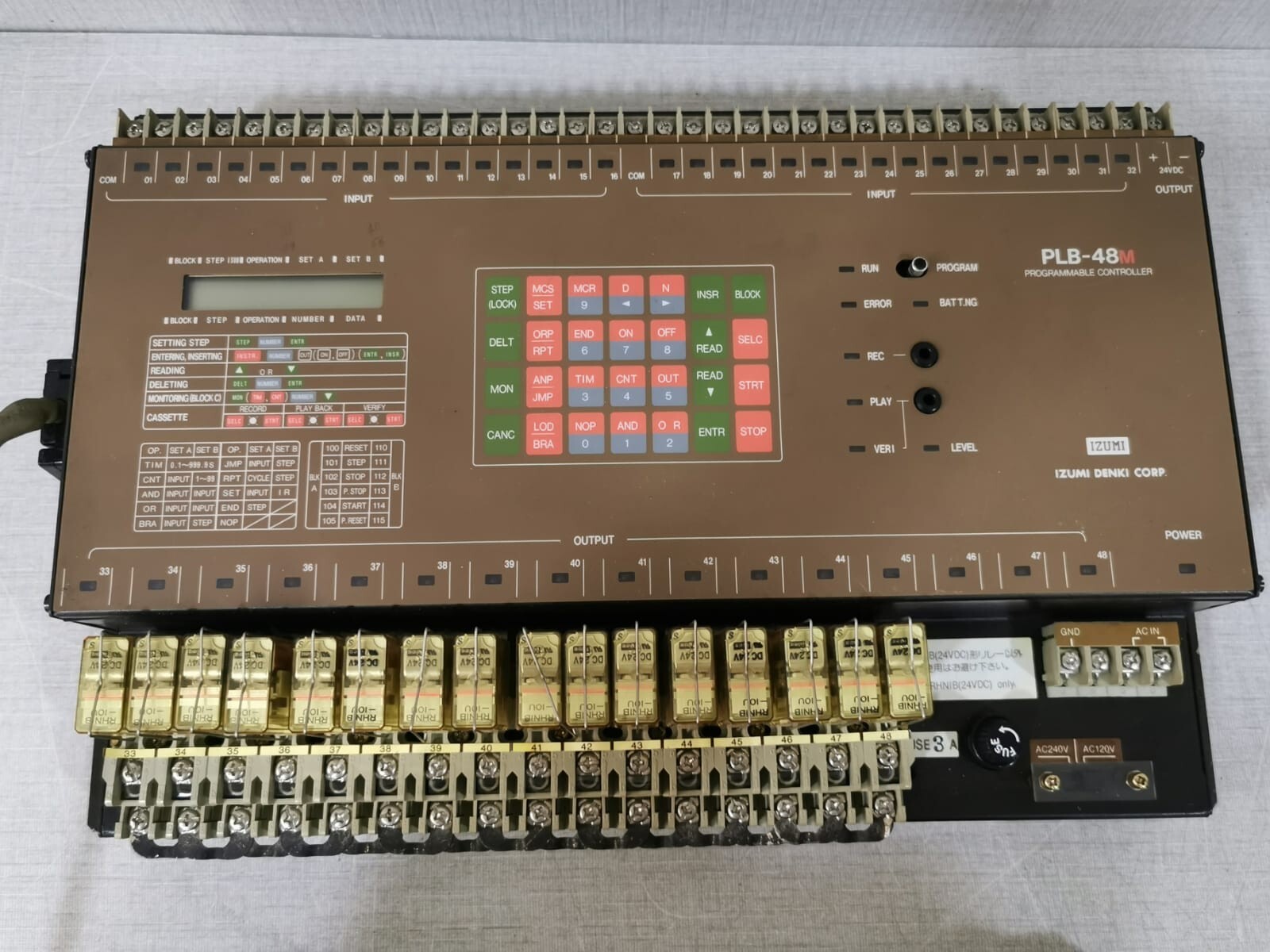 IDEC IZUMI PLB-48M-D1R2 + PLB-M16R2 IDEC IZUMI PLB-48M-D1R2 with PLB-M16R2 Programmable Controller 9