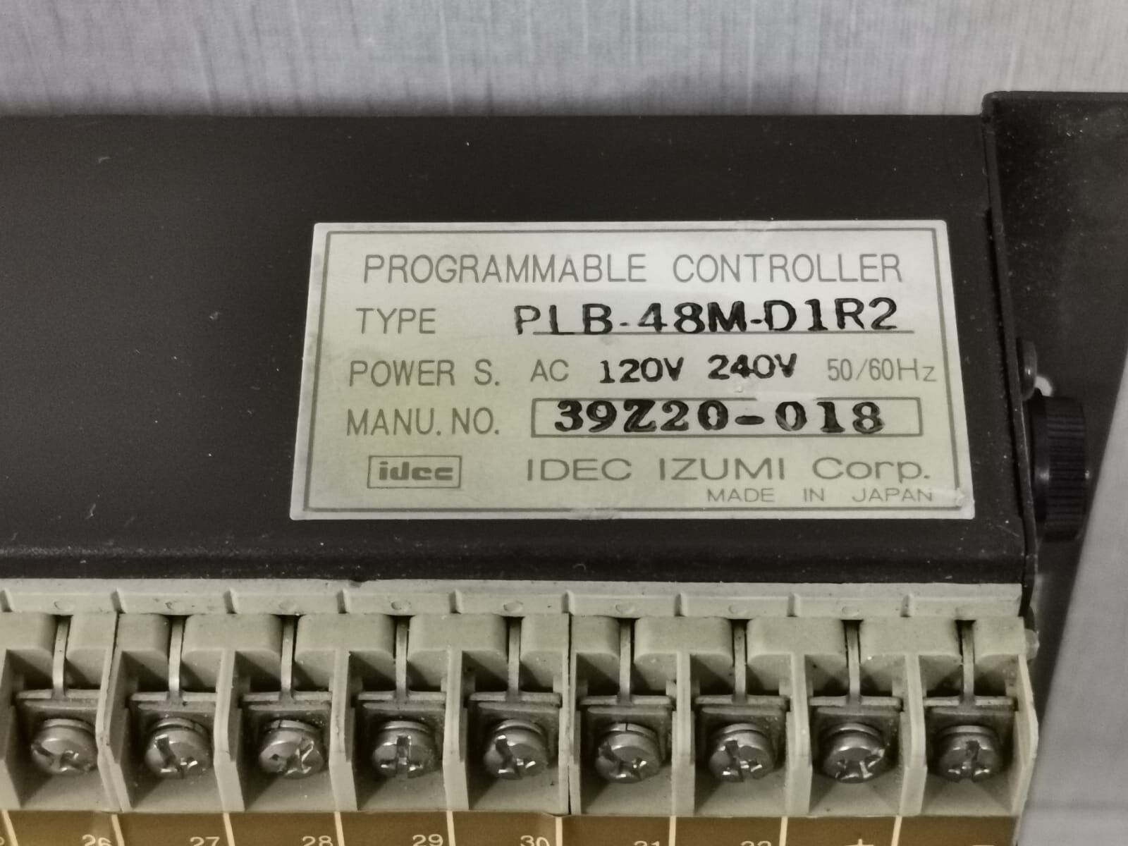 IDEC IZUMI PLB-48M-D1R2 + PLB-M16R2 IDEC IZUMI PLB-48M-D1R2 with PLB-M16R2 Programmable Controller 10