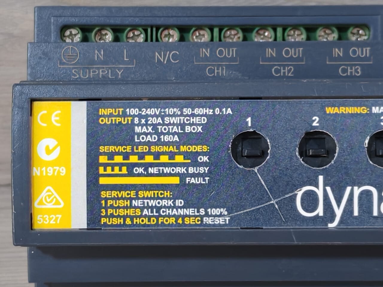 Dynalite DDRC820FR-CS Dynalite DDRC820FR-CS Relay Controller 2