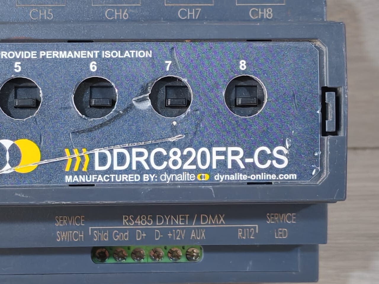 Dynalite DDRC820FR-CS Dynalite DDRC820FR-CS Relay Controller 4