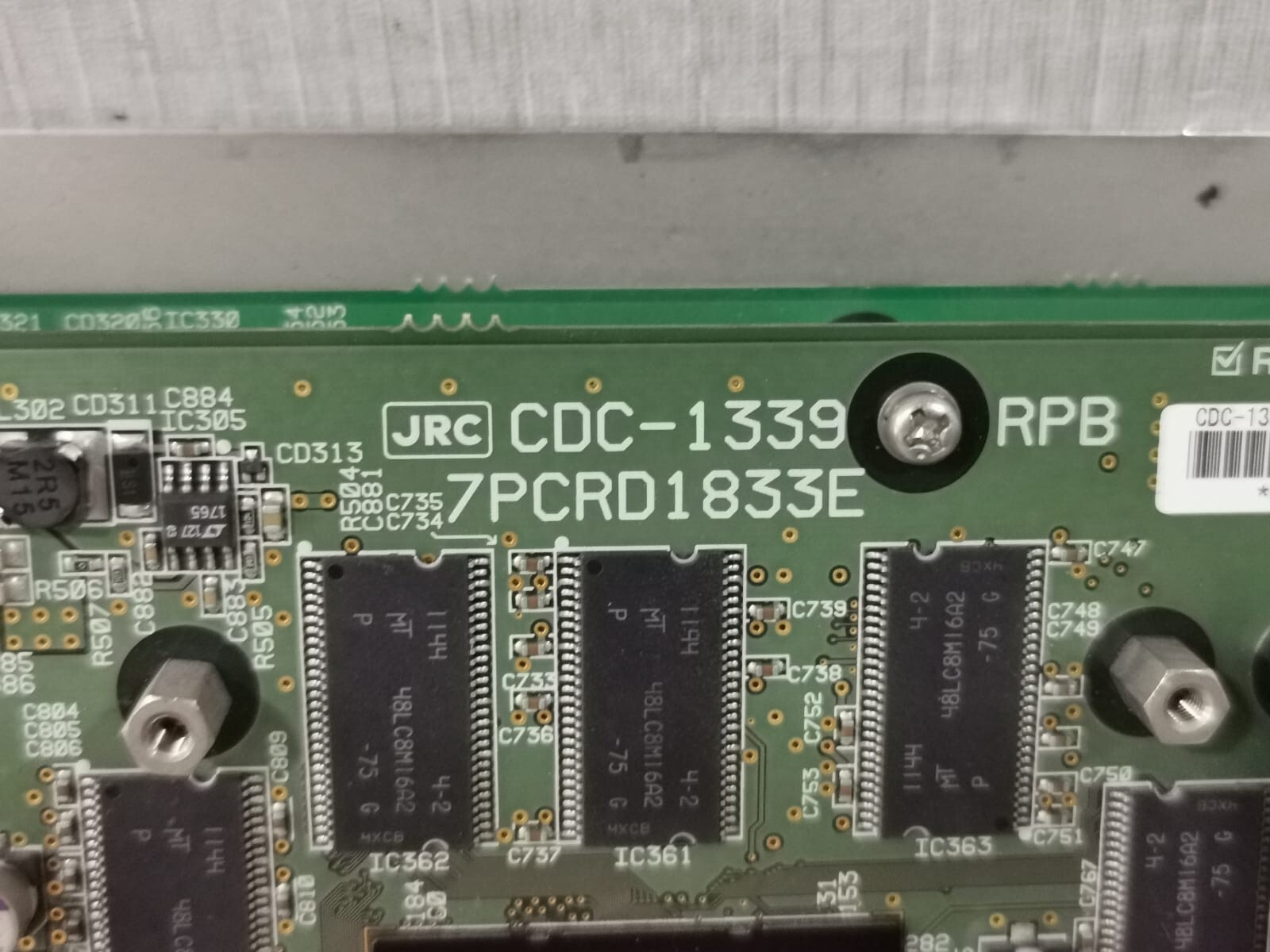 JRC CDC-1339 JRC CDC-1339 RPB / 7PCRD1833E PROCESSOR RADAR BOARD 2