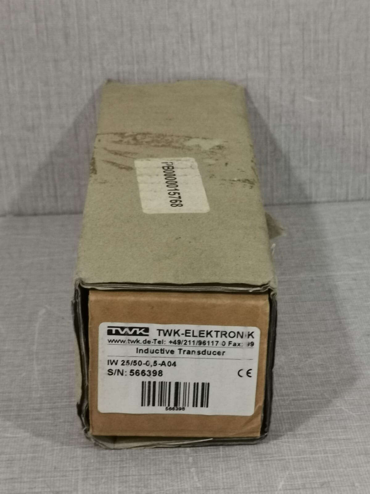 TWK ELEKTRONIK IW-25 TWK ELEKTRONIK IW 25/50-0,5-A04 INDUCTIVE TRANSDUCER 2