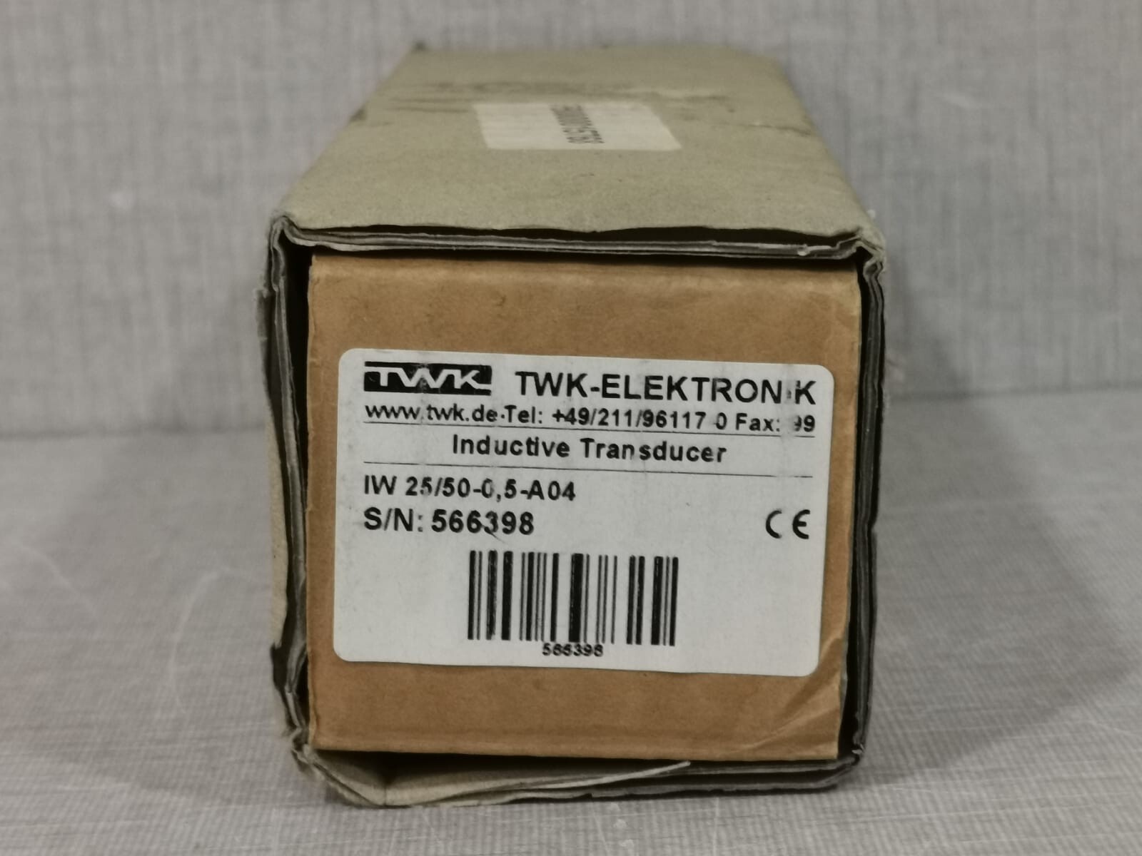 TWK ELEKTRONIK IW-25 TWK ELEKTRONIK IW 25/50-0,5-A04 INDUCTIVE TRANSDUCER 3