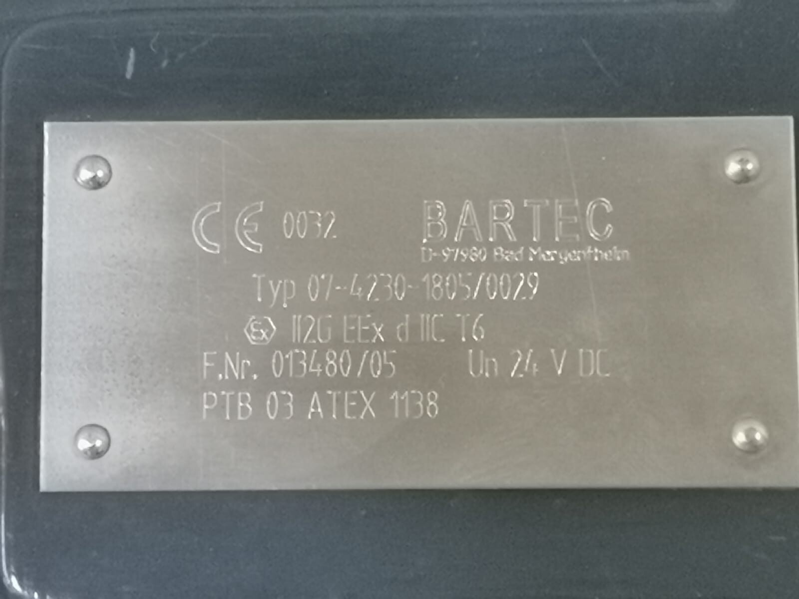 BARTEC 07-4230-1805/0029 BARTEC 07-4230-1805/0029 3