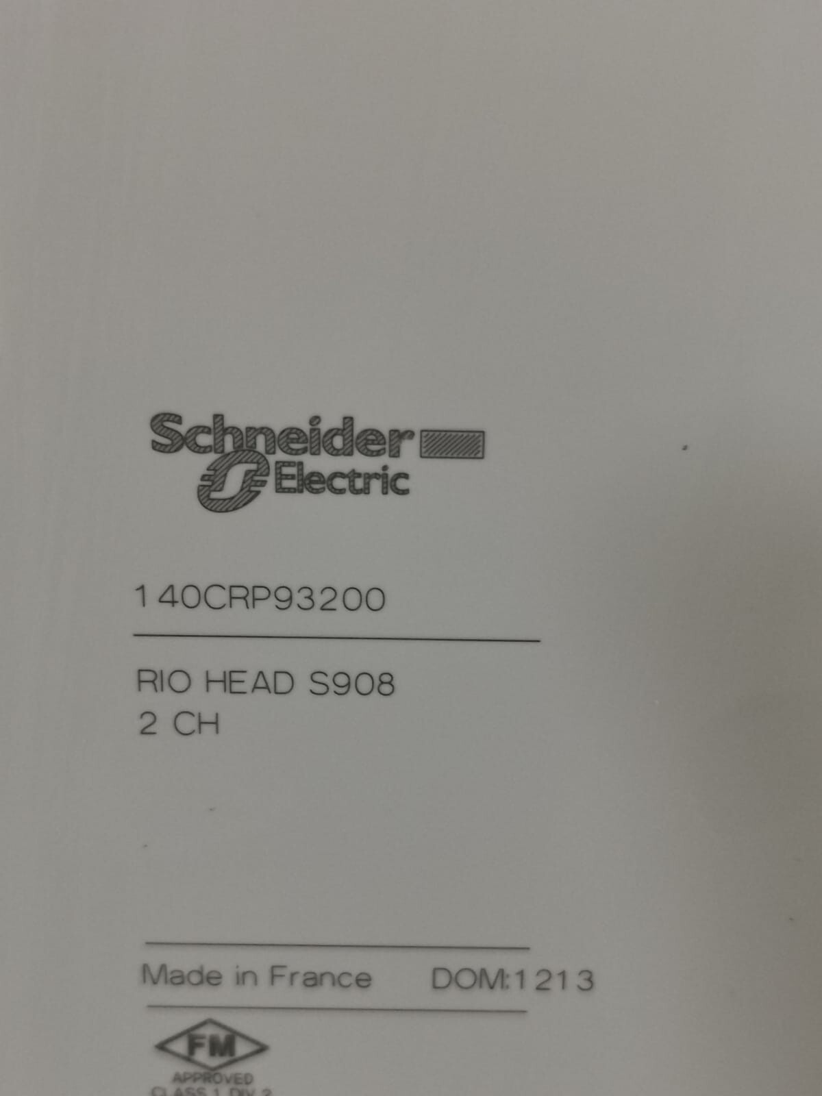 Schneider Electric PV.09 SCHNEIDER ELECTRIC 140CRP93200 PV.09/ SV 2.02 RIO HEAD-END ADAPTOR MODULE 7