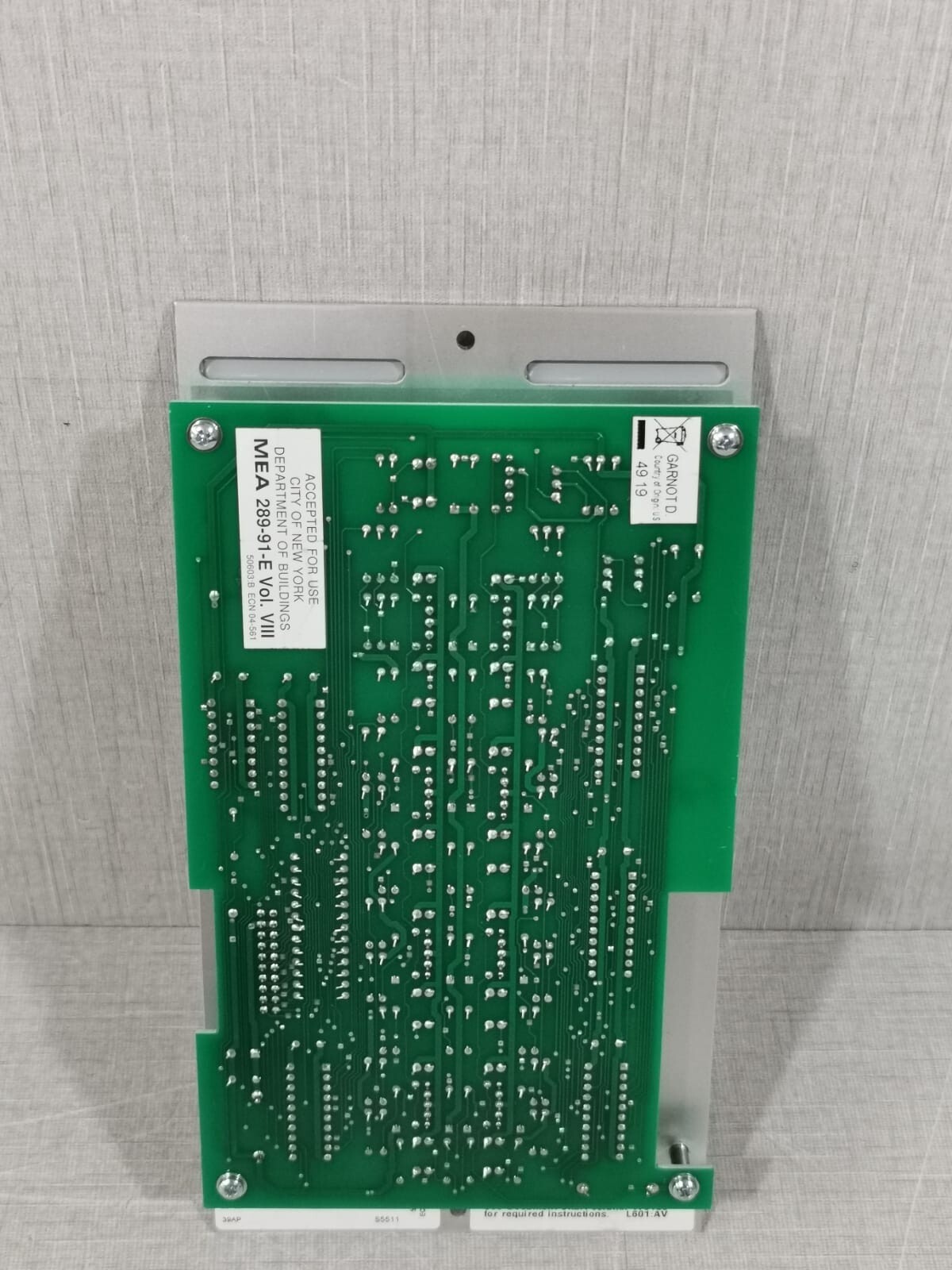 UNKNOWN L731 SCE-8 L731:B SMOKE CONTROL BOARD 6