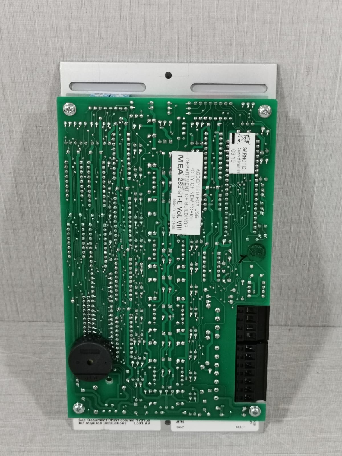 UNKNOWN L730-L8 SCS-8 L730-L8:B SMOKE CONTROL BOARD 5