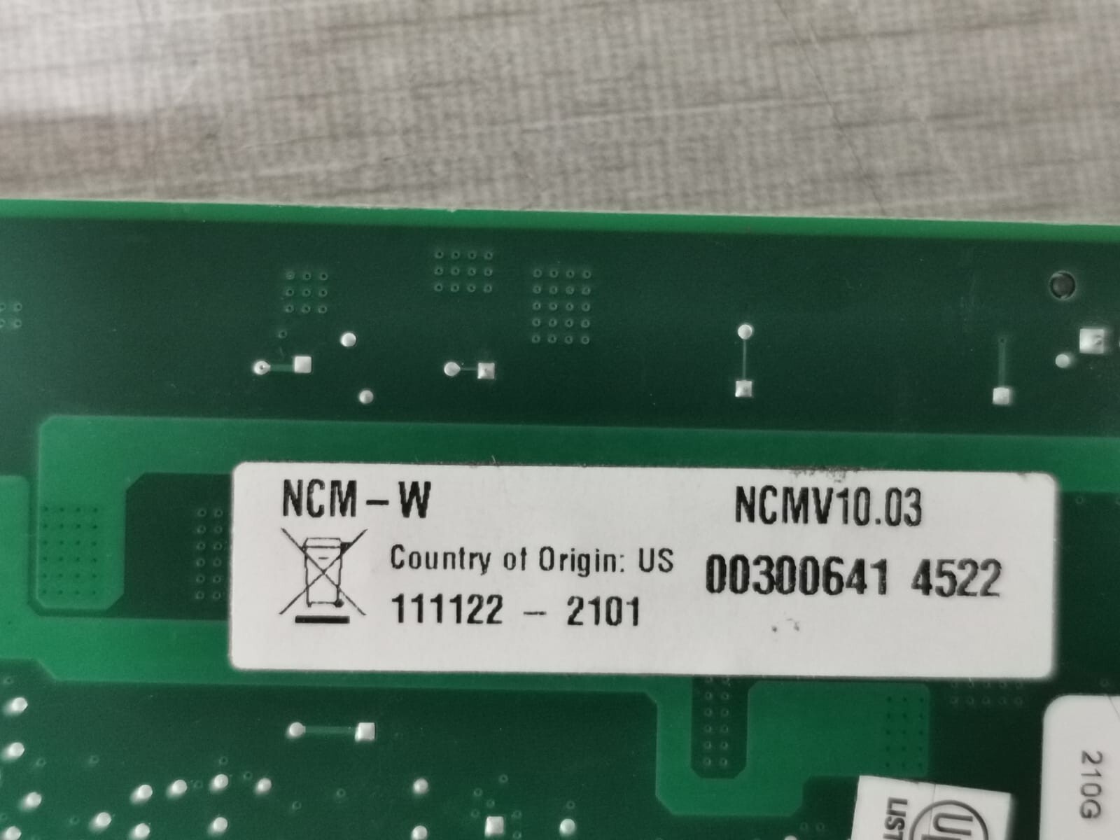 UNKNOWN NCM-W/NCM-WPCB NCM-W/NCM-WPCB REV.H FIRE ALARM CIRCUIT BOARD 6