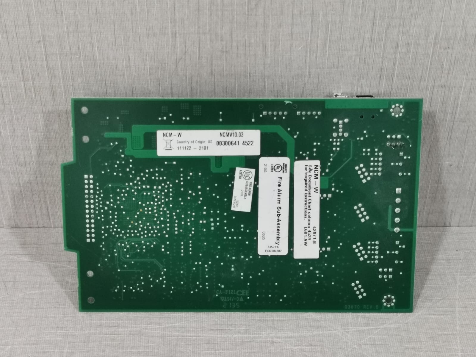 UNKNOWN NCM-W/NCM-WPCB NCM-W/NCM-WPCB REV.H FIRE ALARM CIRCUIT BOARD 7