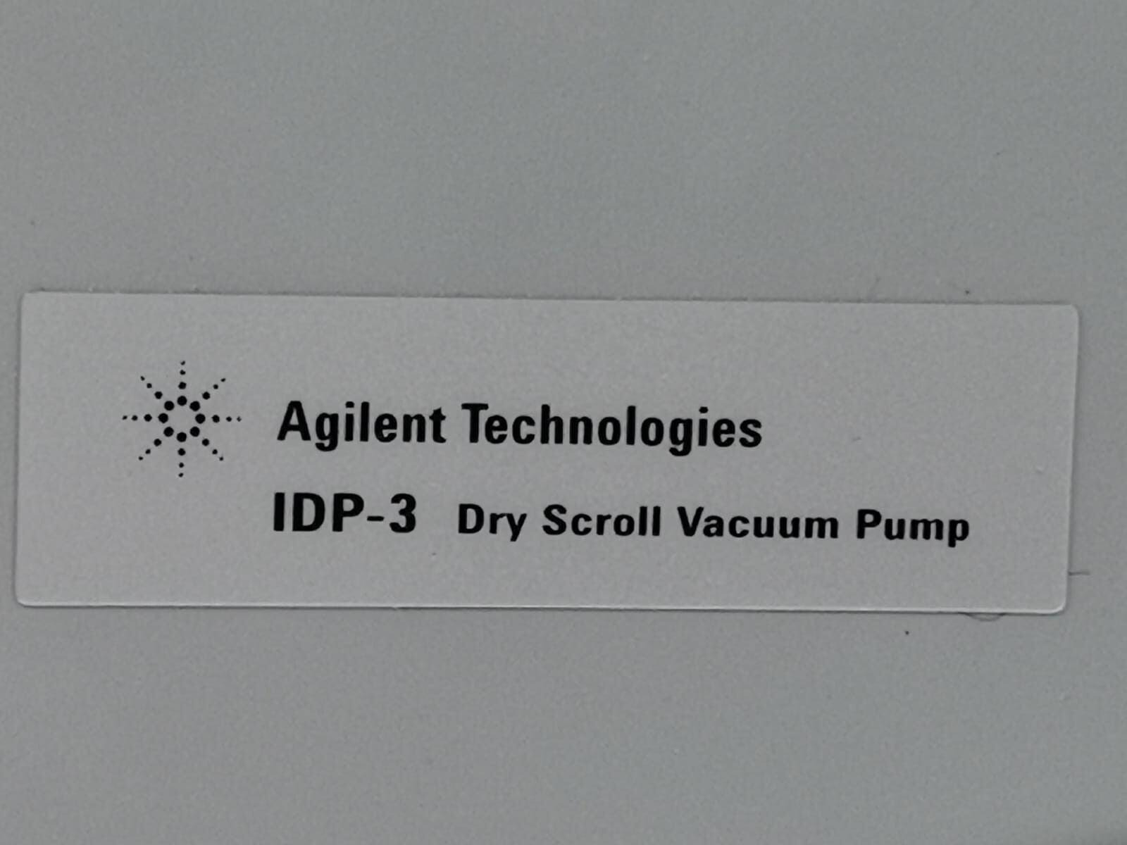 Agilent Technologies IDP-3 Agilent Technologies IDP-3 Dry Scroll Vacuum Pump 2