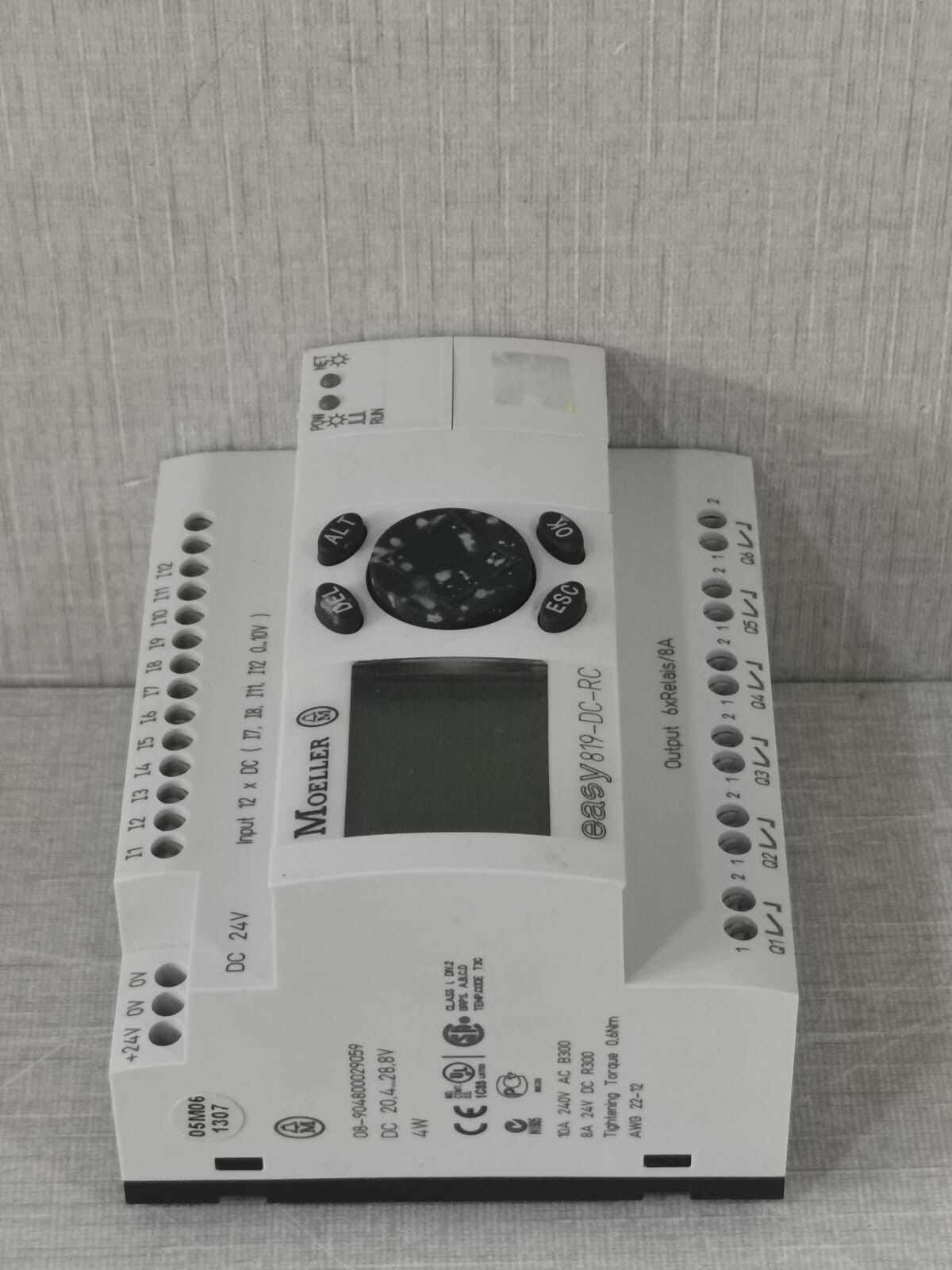 Eaton EASY-819 EATON MOELLER EASY 819-DC-RC PROGRAMMABLE RELAY 5