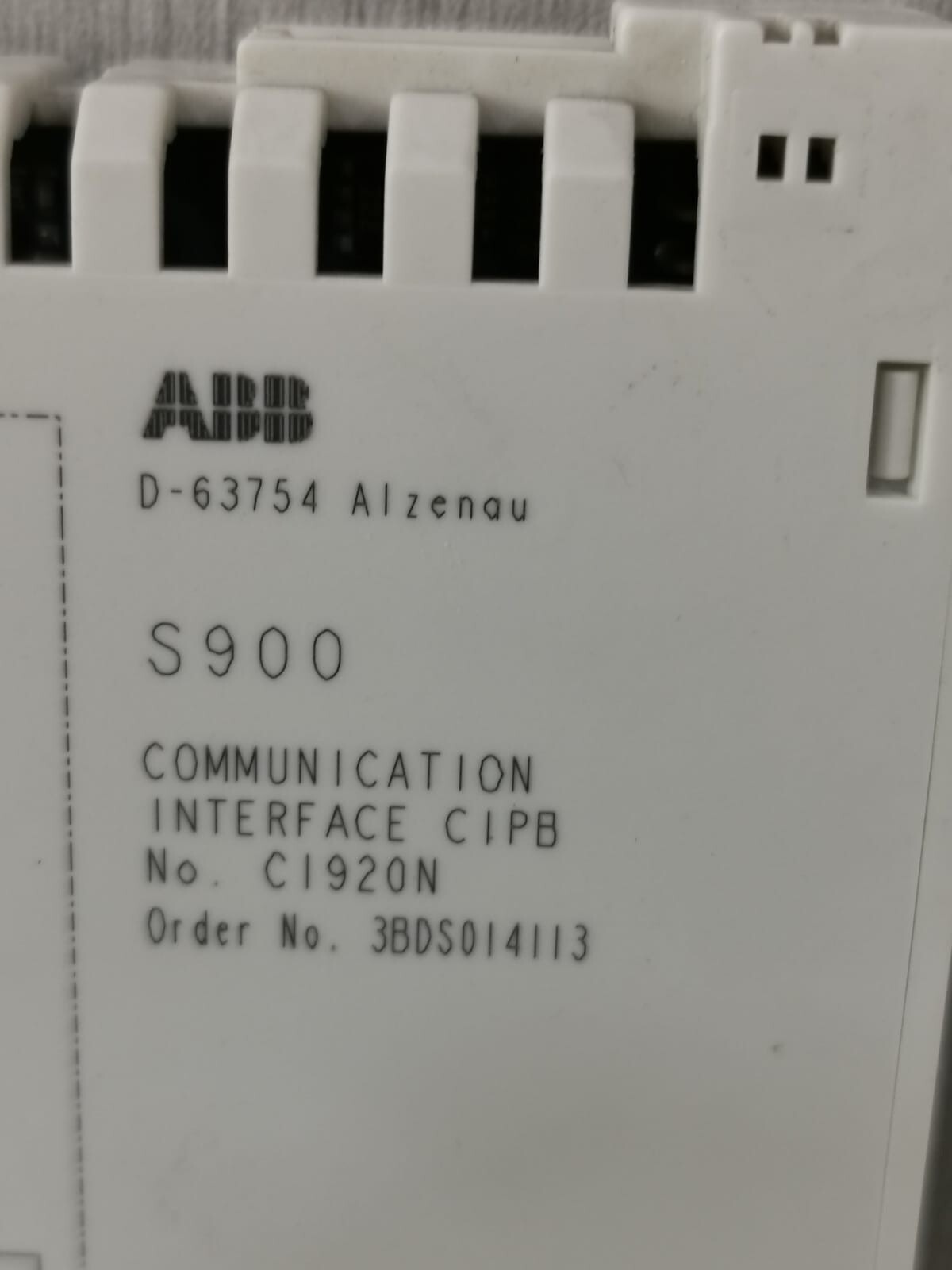 ABB CI920N ABB S900/CI920N COMMUNICATION INTERFACE CIPB 4
