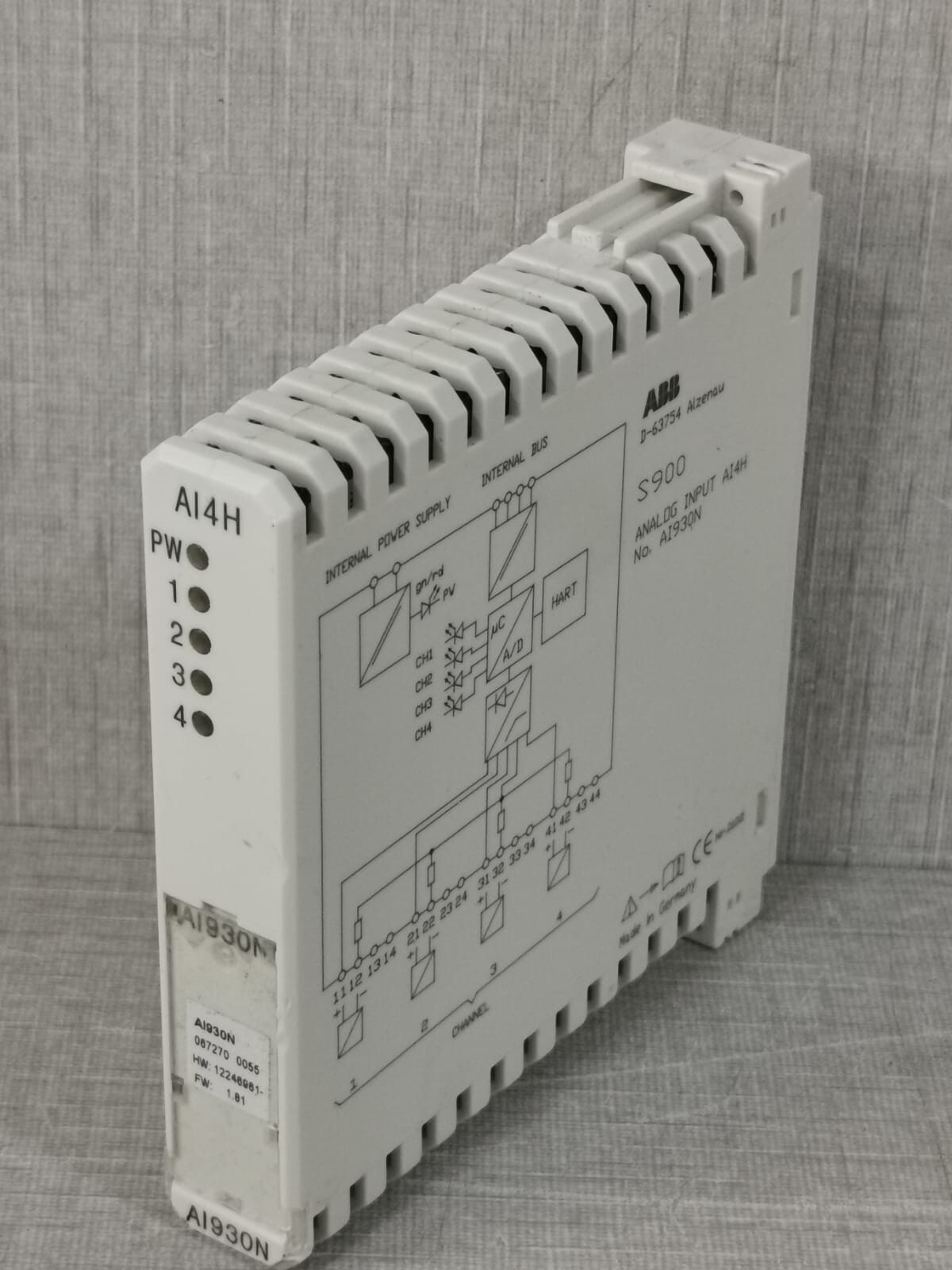 ABB S900/AI930N ANALOG INPUT AI4H