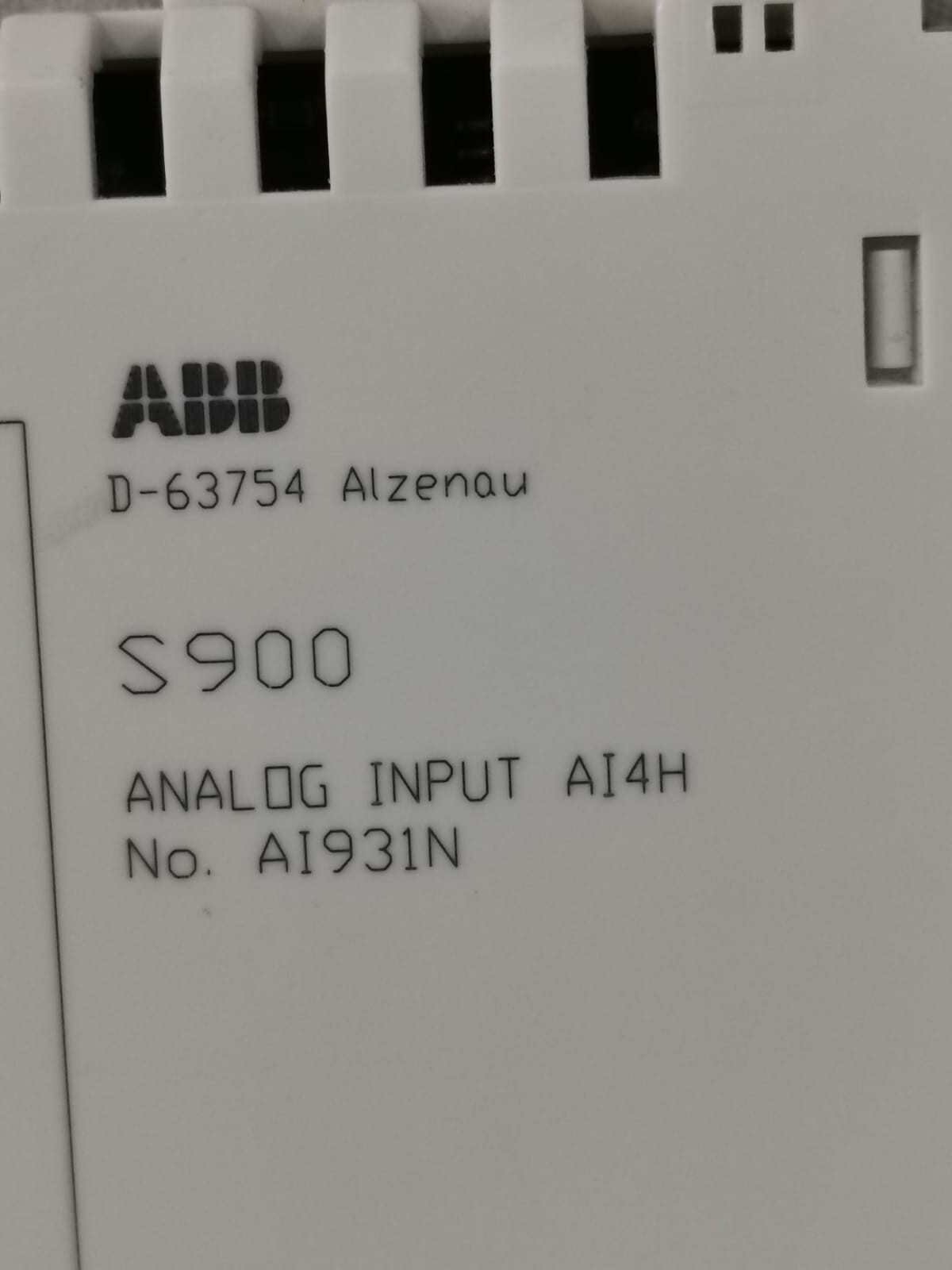 ABB AI931N ABB S900/AI931N ANALOG INPUT AI4H 4