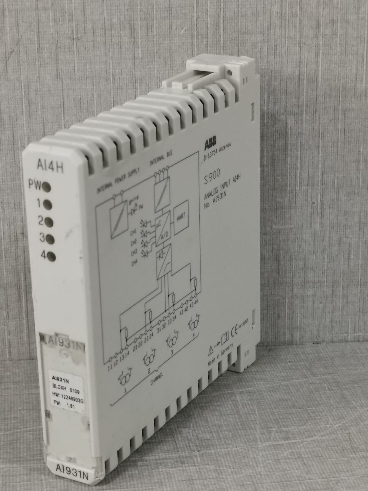 ABB S900/AI931N ANALOG INPUT AI4H