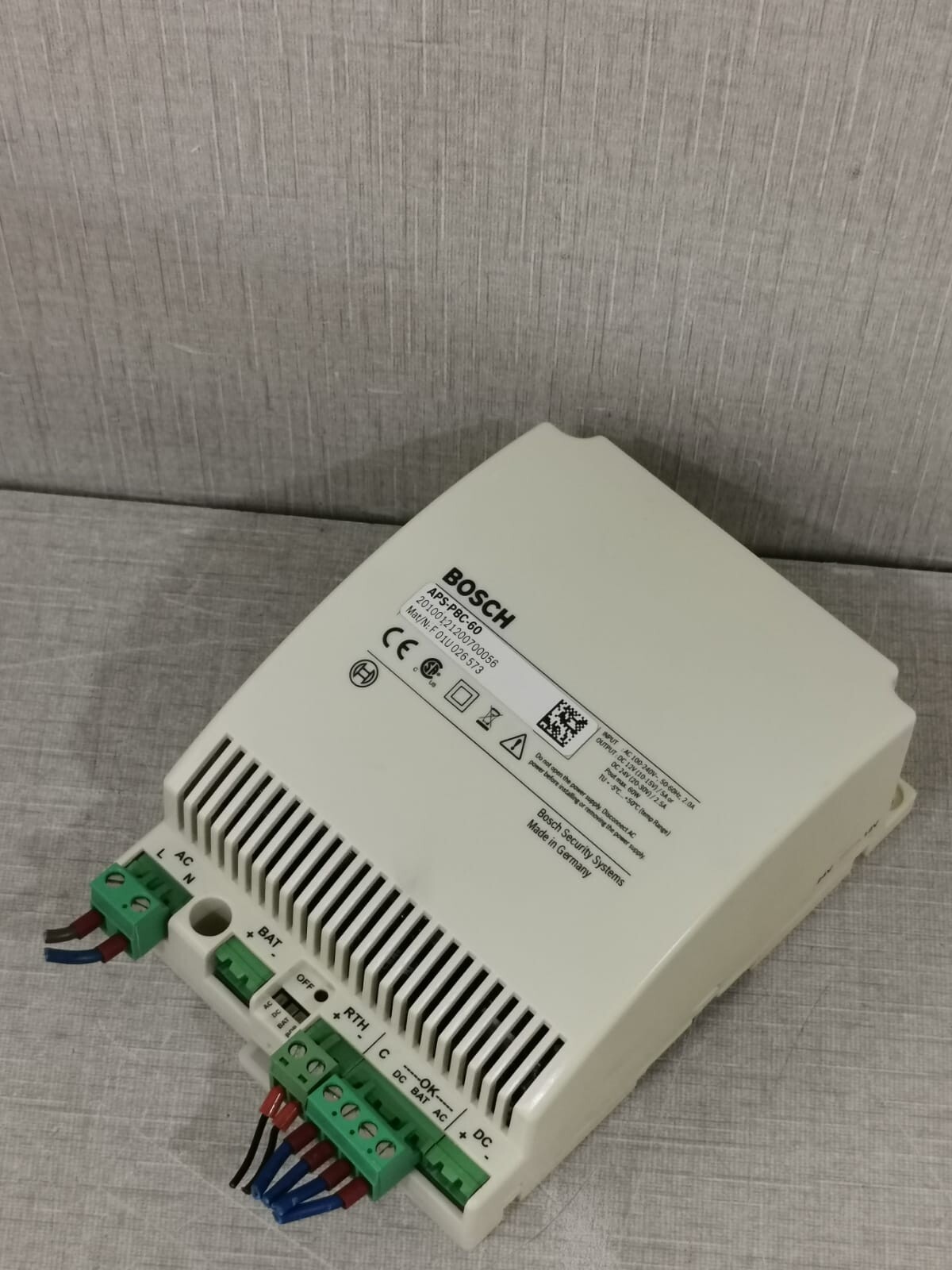 Bosch APS-PBC-60 BOSCH APS-PBC-60 POWER SUPPLY F01U026573 9