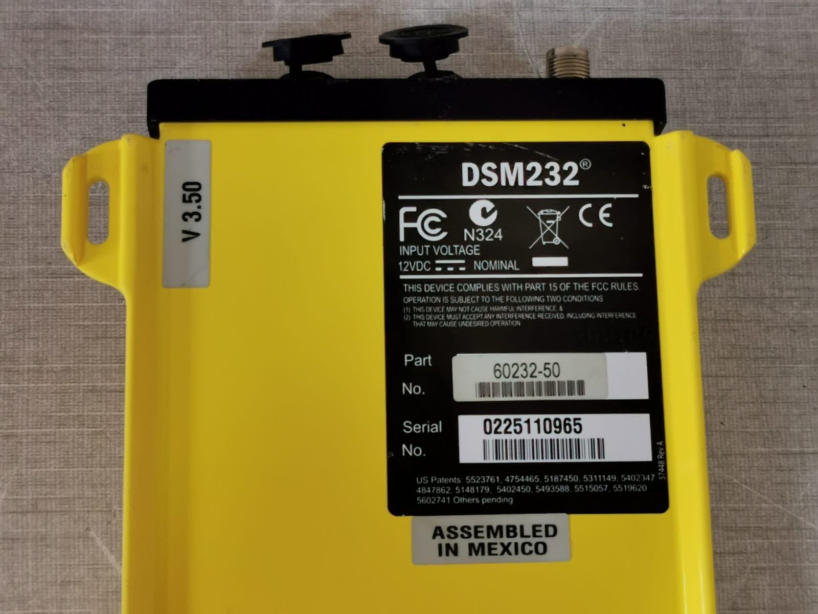 Trimble DSM232 Trimble DSM232 GPS Receiver Part No: 60232-50 2